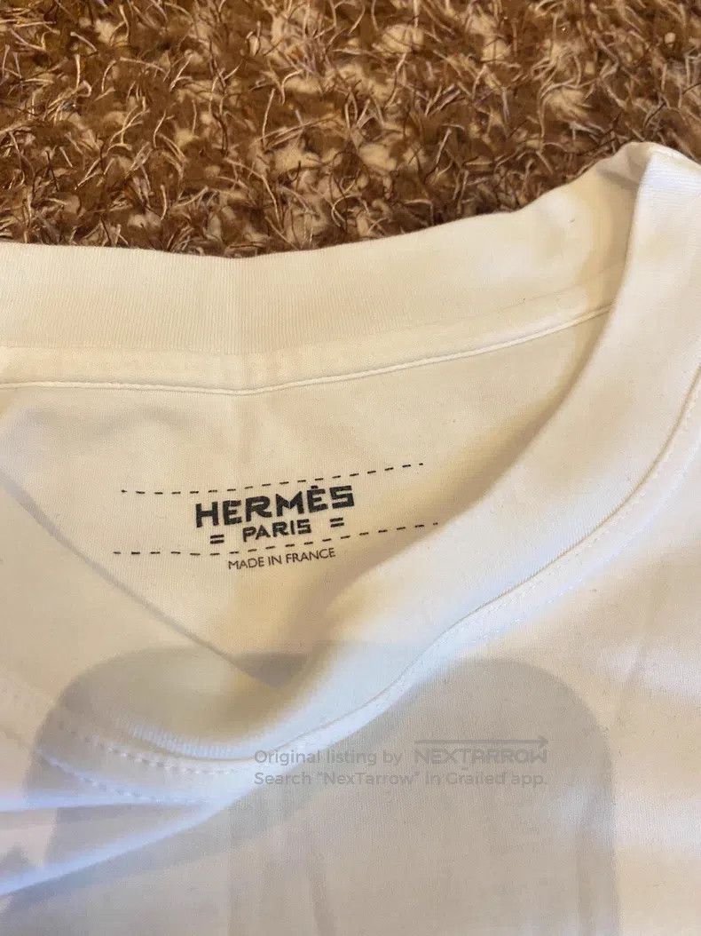 Hermes Hermes Printed short sleeve T-shirt top Size XS / US 0-2 / IT 36-38 - 3 Thumbnail