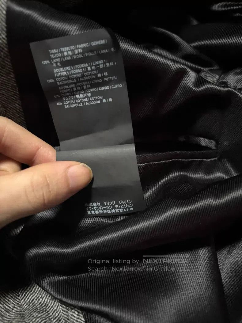 Saint Laurent Paris Saint Laurent Paris Herringbone notch lapel coat Size US S / EU 44-46 / 1 - 7 Thumbnail