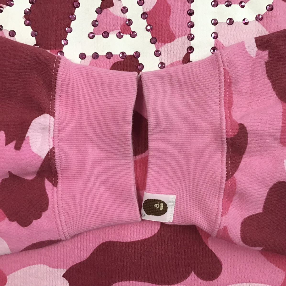 Bape × Nigo × Swarovski BAPE Pink Swarovski logo sweat shirt Pink camo a bathing ape Size US M / EU 48-50 / 2 - 8 Thumbnail