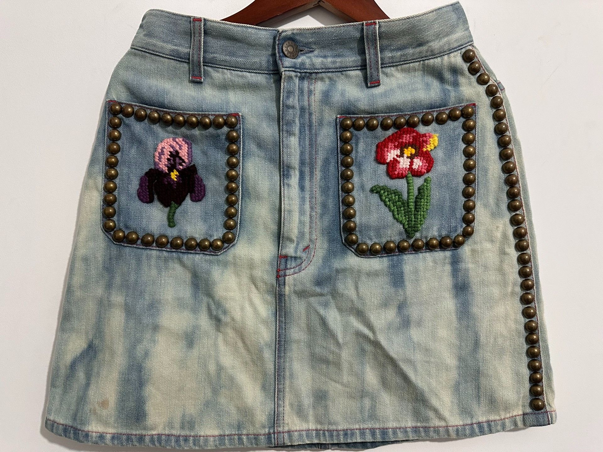Gucci Gucci Li Yuchun's same heavy industry denim fashion jacket Size US XXS / EU 40 - 9 Thumbnail