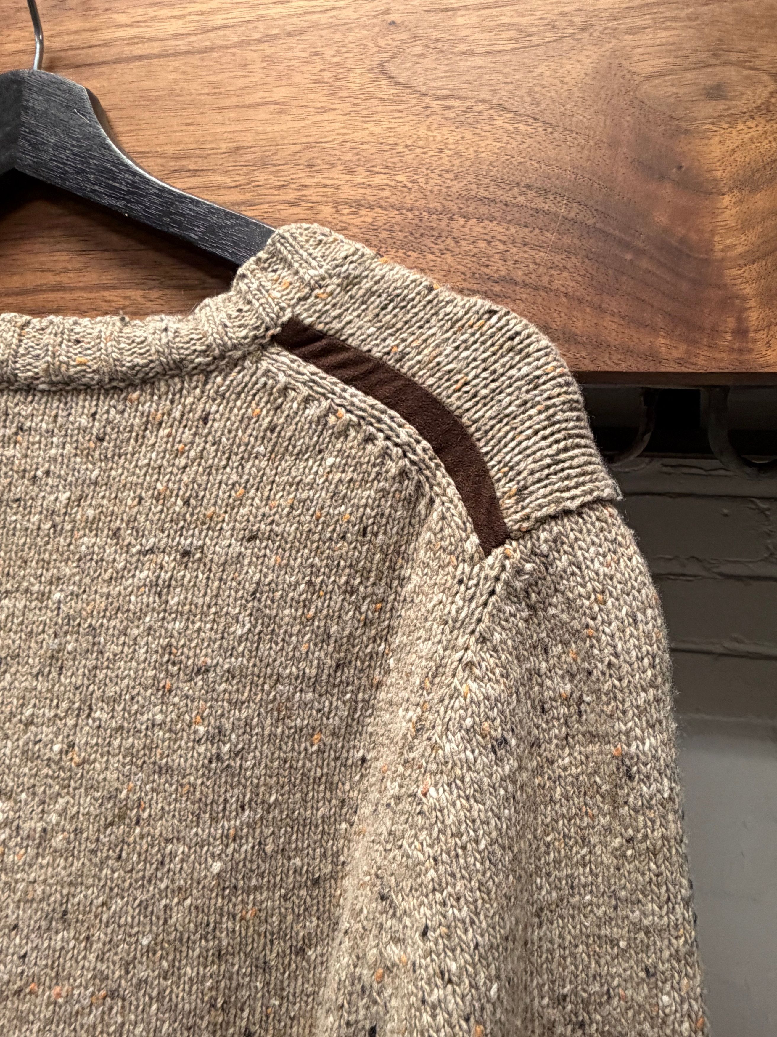 Saint Laurent Paris Saint Laurent Flocked Wool ‘YSL’ Pin Logo Knit Sweater Size US L / EU 52-54 / 3 - 5 Thumbnail