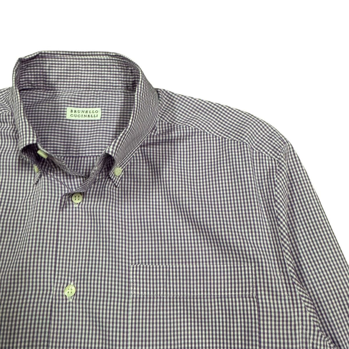 Brunello Cucinelli Brunello Cucinelli Og Checked Shirt Button Ups Italy Size US M / EU 48-50 / 2 - 6 Thumbnail