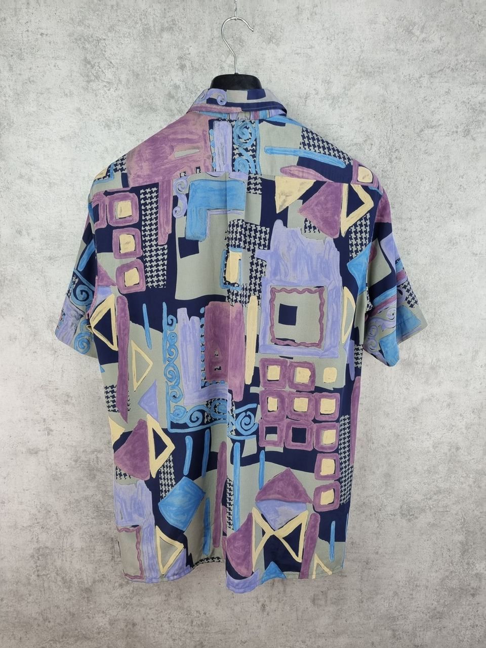 Vintage Vintage Silk Shirt Abstract Christian Dior Style Size US L / EU 52-54 / 3 - 5 Thumbnail