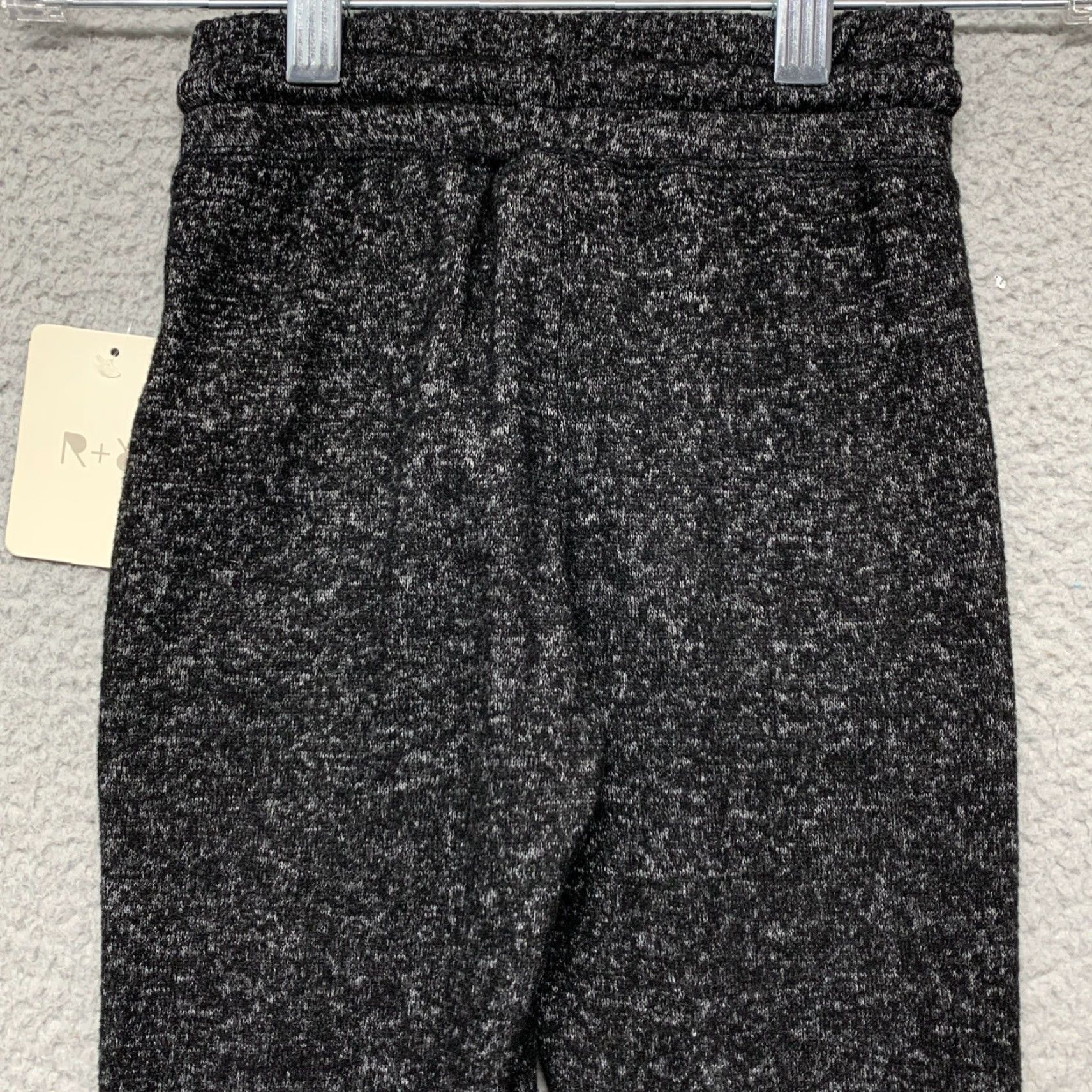 Vintage R&R Boys/Girls Sweat Pants XS Heather Black Pockets Stretch Gathered Ankle NWT NEW Front Pleated Regular Tapered Inseam 18 in Pants Style Size 26" / US 2 / IT 38 - 5 Thumbnail