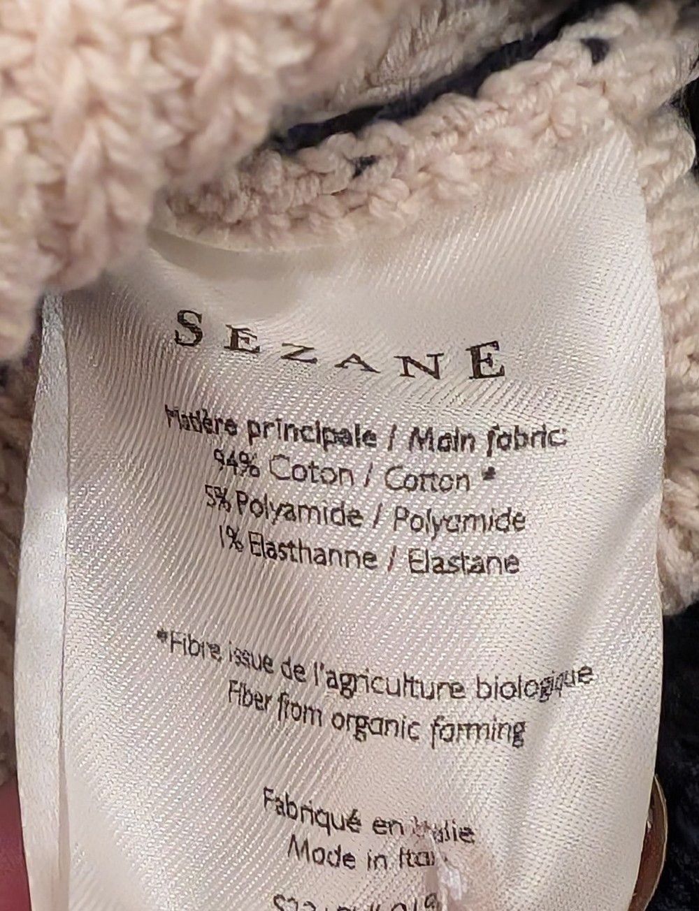 Sezane Sezane Gary Stripe Organic Cotton Knit Jumper Made in Italy Size S / US 4 / IT 40 - 4 Thumbnail