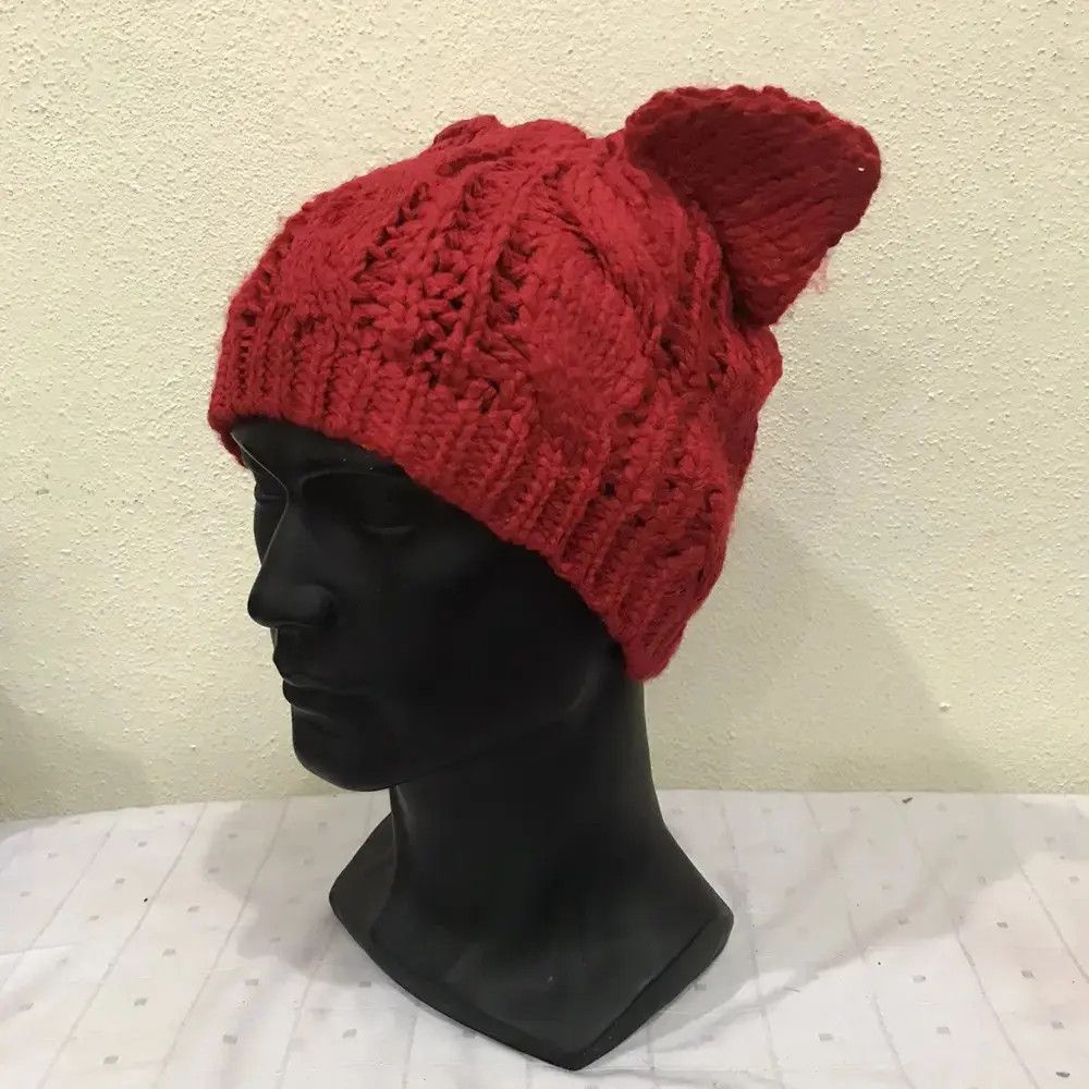 Japanese Brand Japanese Brand Bunny Horn Knit Beanie Hat Size ONE SIZE - 3 Thumbnail