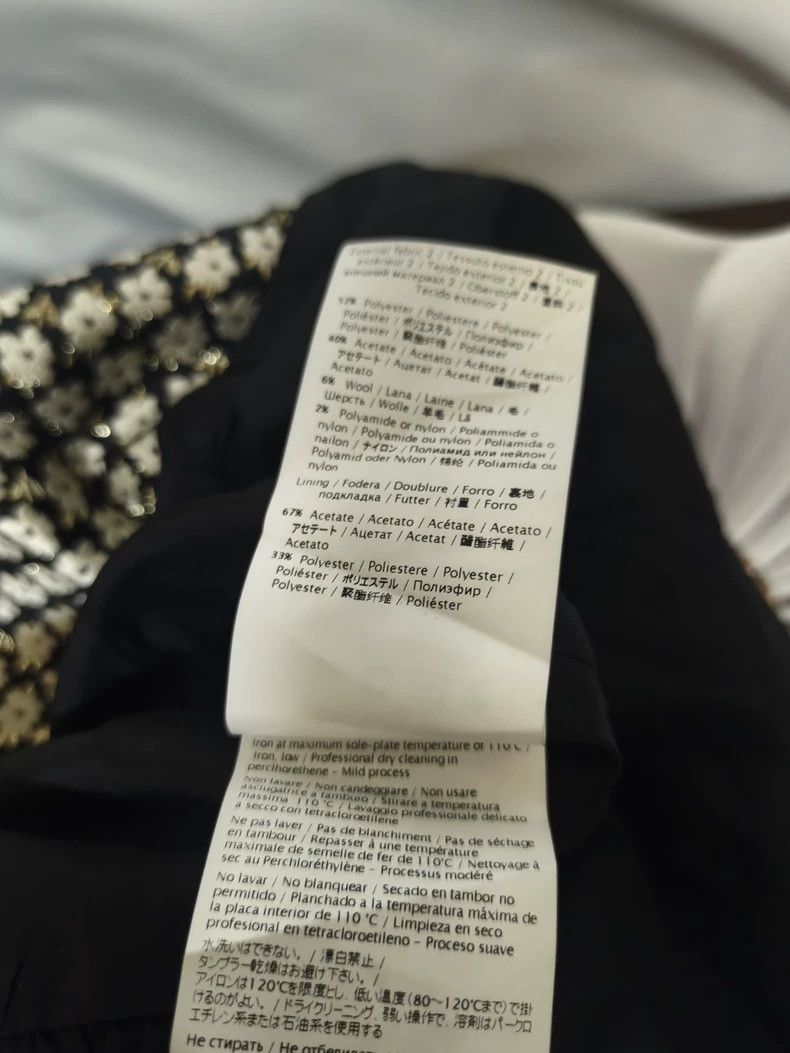 Valentino Valentino A jacquard jacket with small black flowers Size L / US 10 / IT 46 - 6 Thumbnail