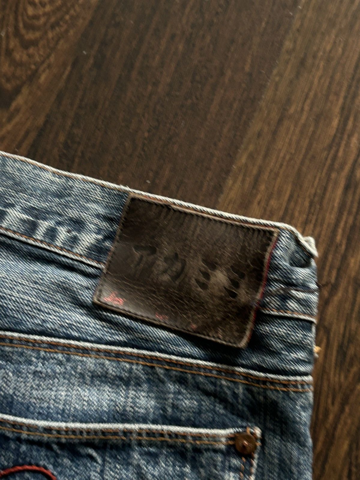 Paul Smith Red Ear × Vintage 💥 VINTAGE 💥 Paul Smith Red Ear Selvedge Distressed Jeans Size US 36 / EU 52 - 6 Thumbnail