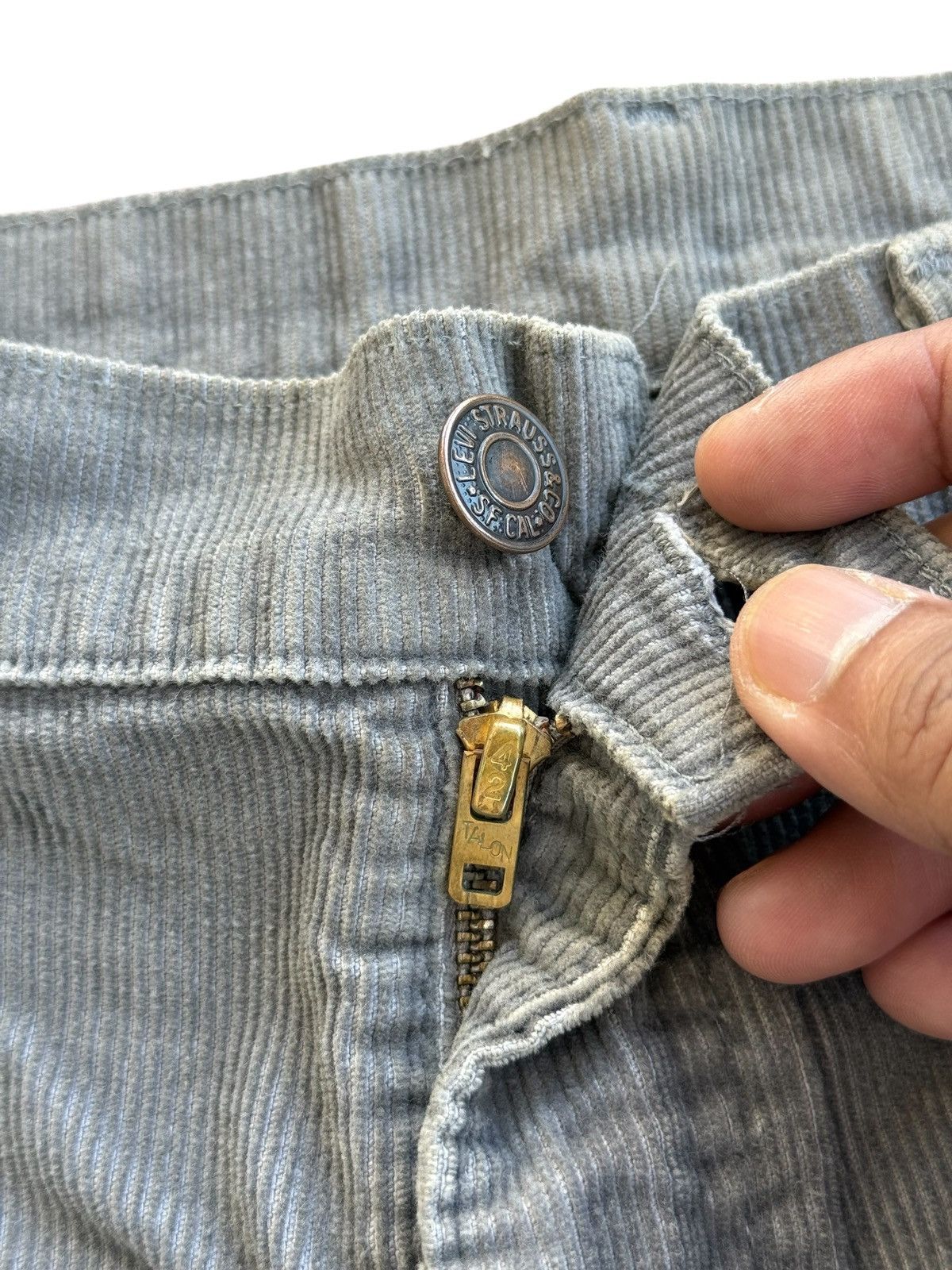 Levi's Vintage 1970s Levis Grey Corduroy Pants Size US 36 / EU 52 - 5 Thumbnail