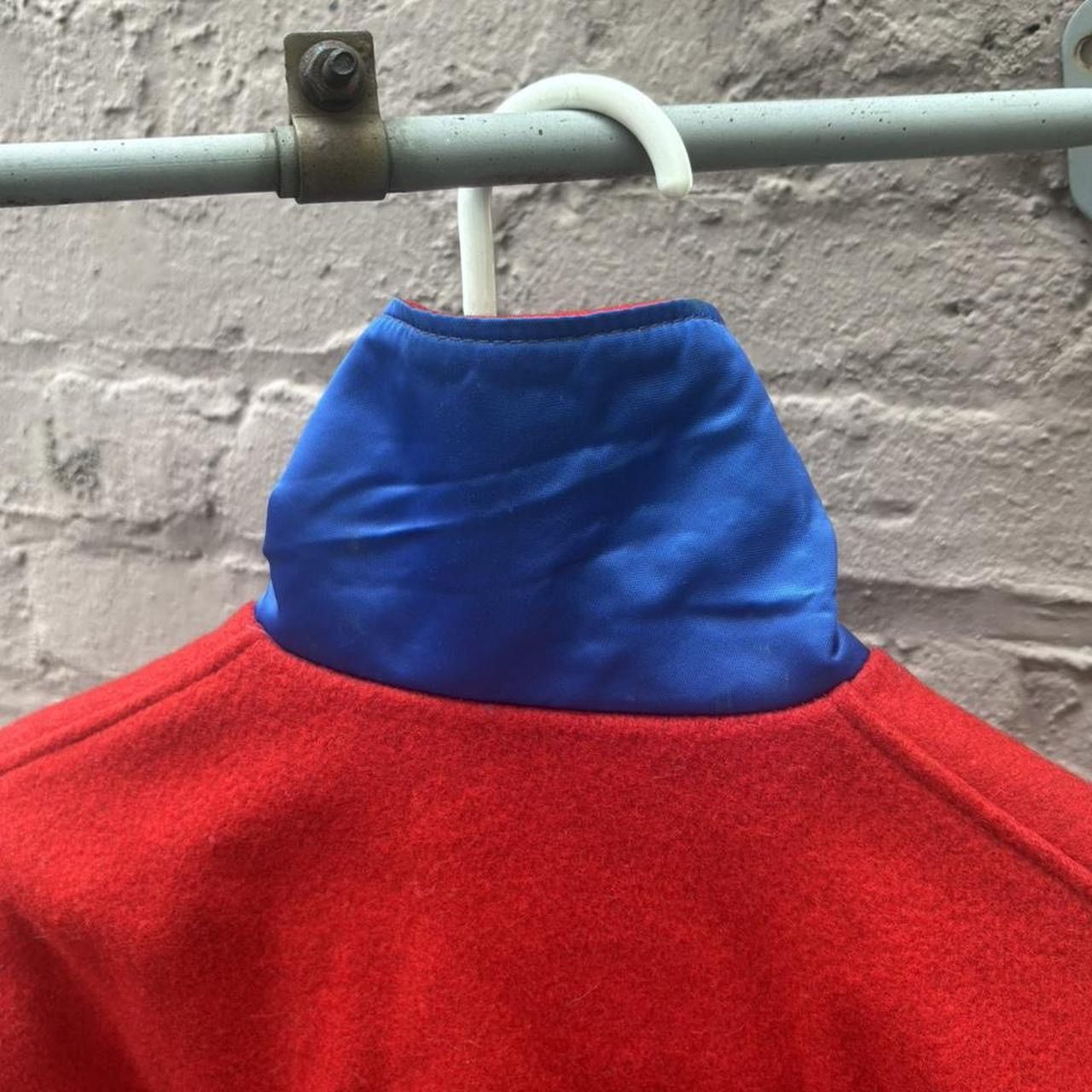 Vintage Vintage 80s Red “BR” letterman jacket Wool Varsity Jacket Size US S / EU 44-46 / 1 - 4 Thumbnail