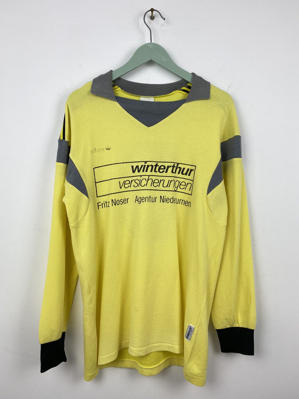 Adidas Vintage Adidas Winterthur 1980s #8 Ventex Soccer JerseyPSG Size US L / EU 52-54 / 3 - 2 Thumbnail
