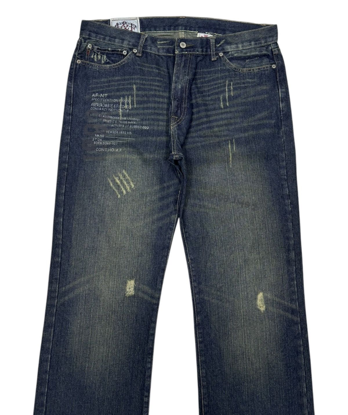 If Six Was Nine BAGGY JEANS STATEMENT DENIM A&F JUNYA WATANABE STYLE FLARED Size US 38 / EU 54 - 3 Thumbnail