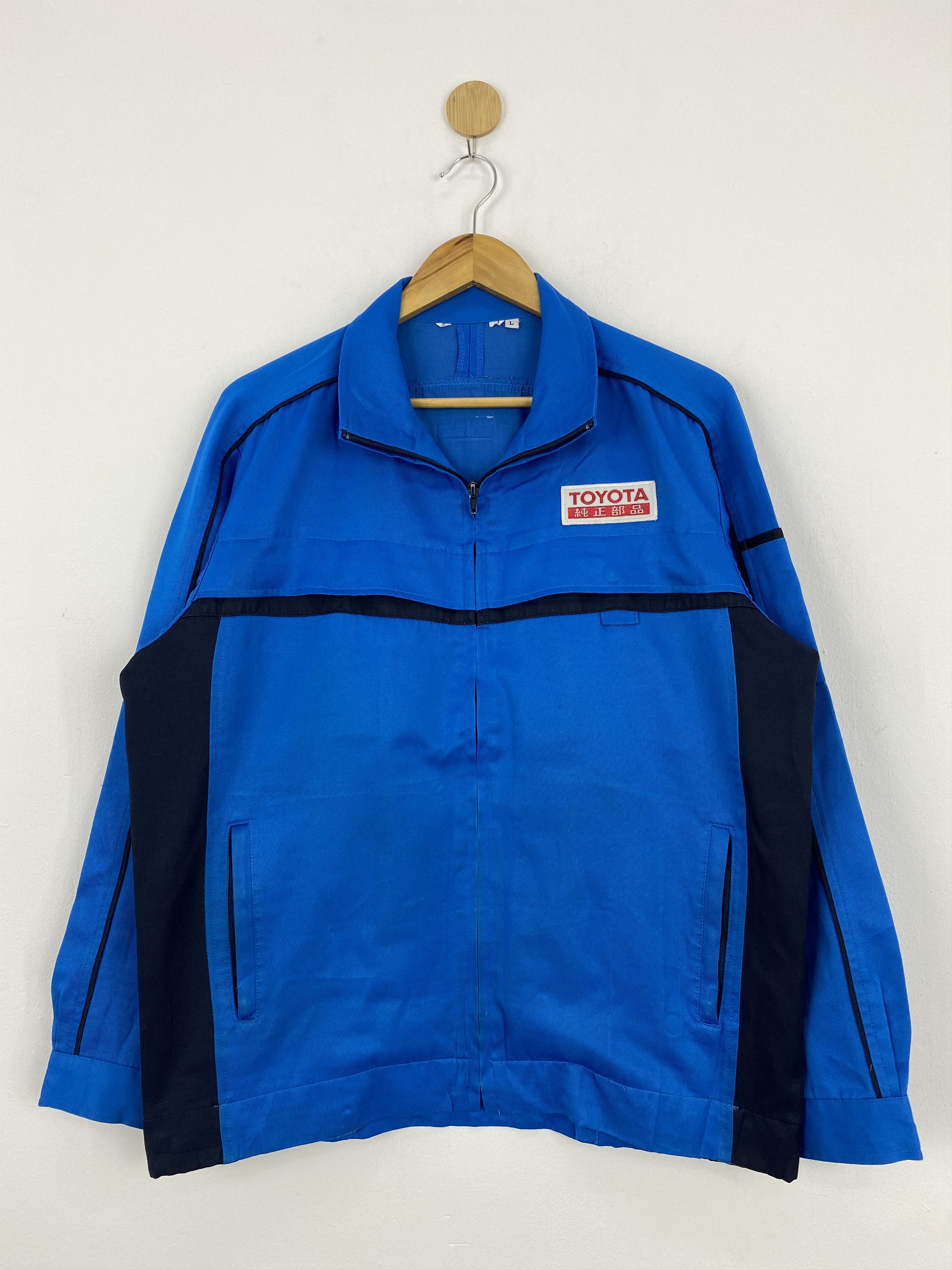 Japanese Brand Vintage Japanese Worker Toyota Racing Denim Jacket J1801 Size US L / EU 52-54 / 3 - 1 Thumbnail