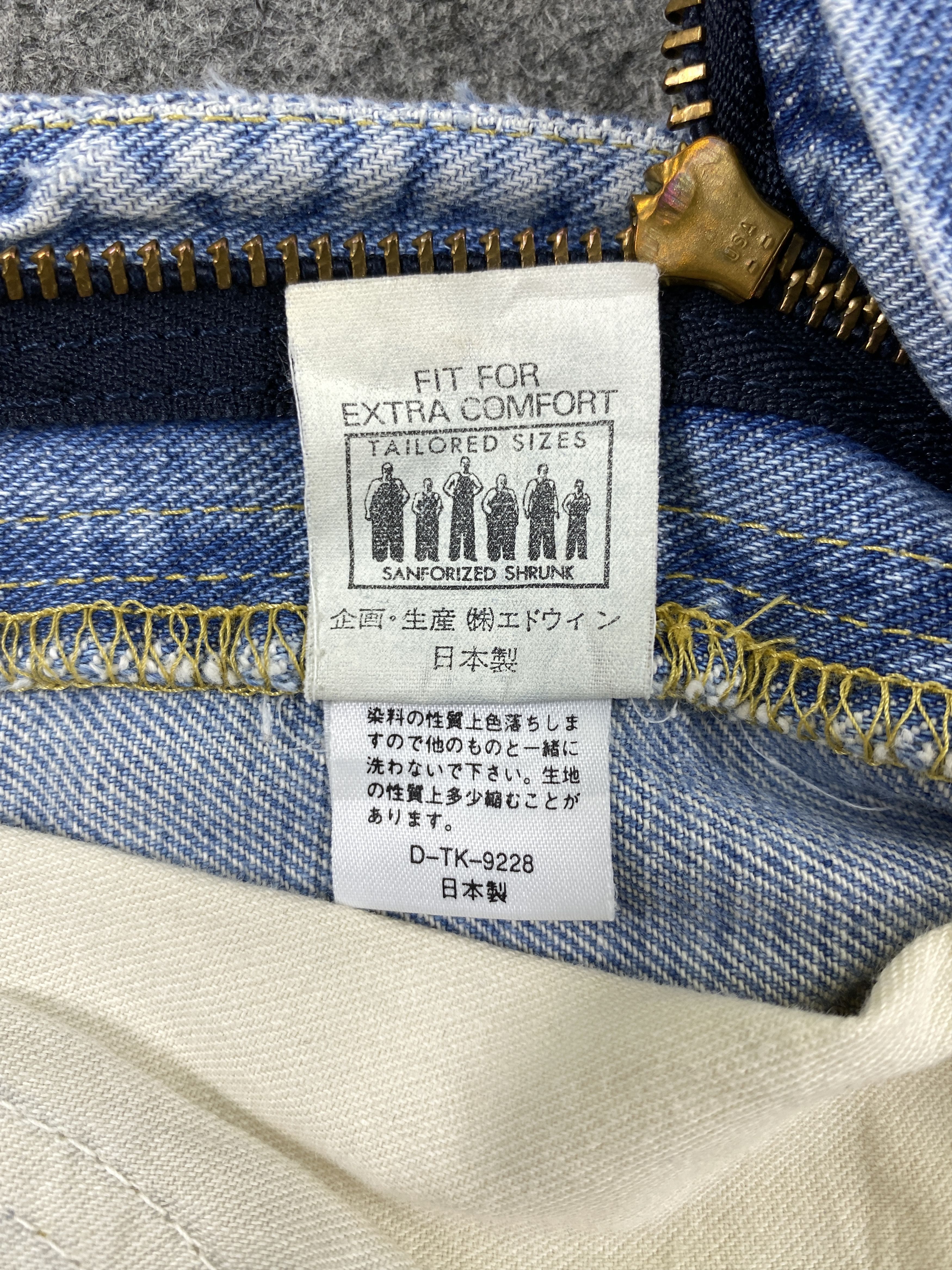 Japanese Brand Redline Light Blue Wash Lee Rider 30x26.5 Denim -JN1335 Size US 30 / EU 46 - 8 Thumbnail