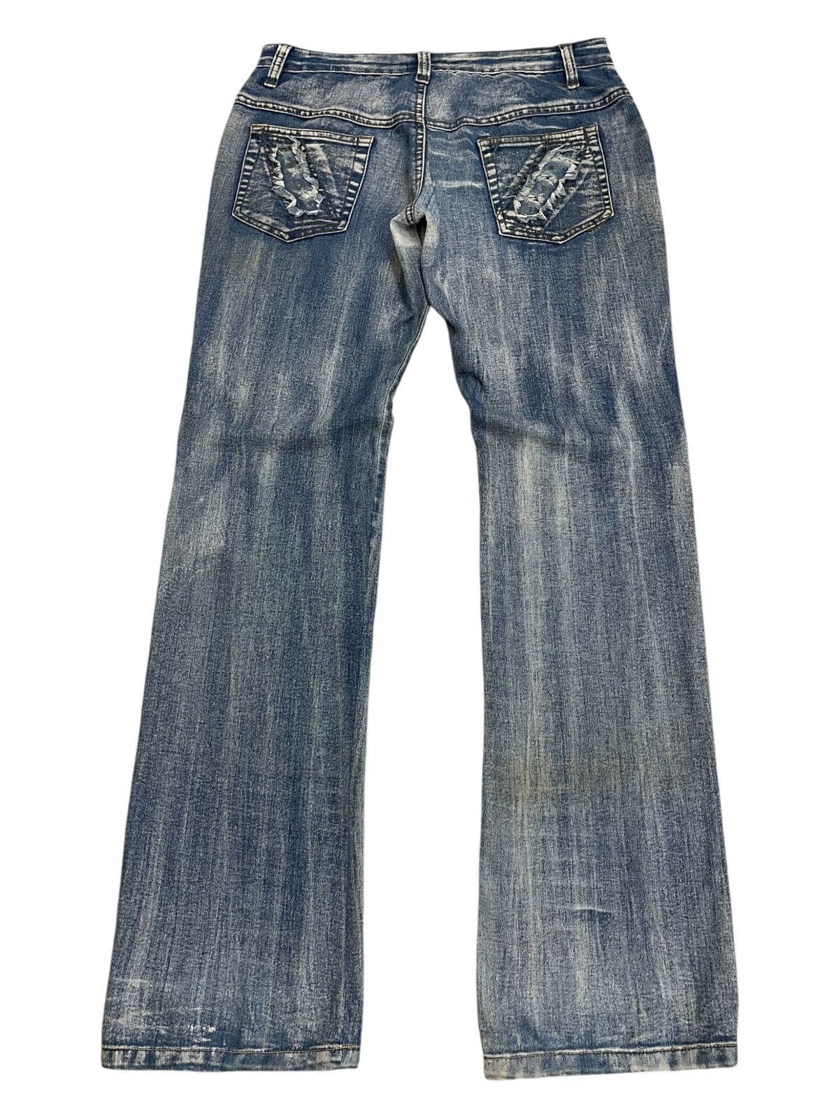 Hysteric Glamour Deep Enzyme Wash Flare Distressed Kapital Style Denim Size 28" / US 6 / IT 42 - 2 Thumbnail