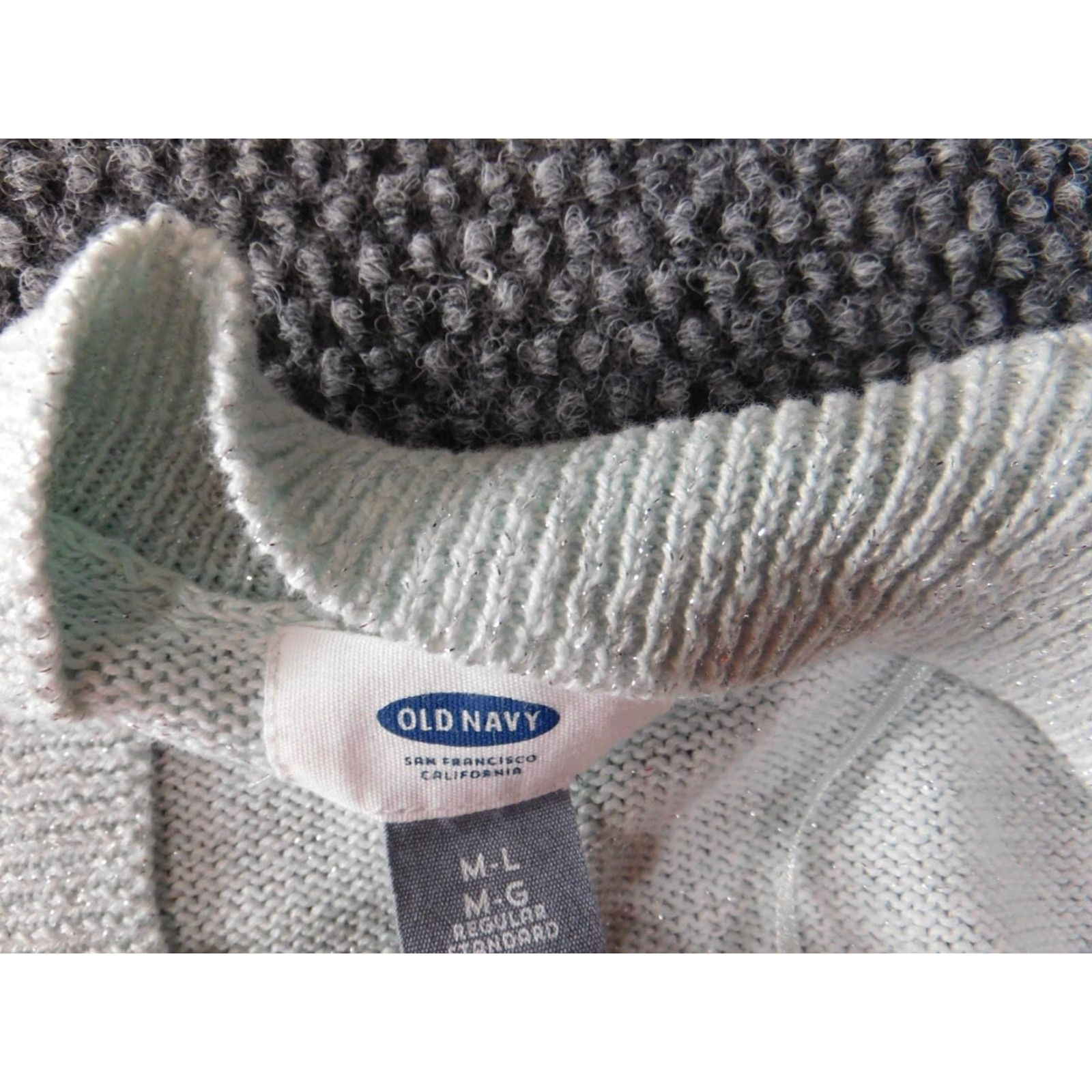 Old Navy Old Navy Womens Sweater Cardigan Medium Blue Knit Crew Neck Dolman Sleeve Lightweight Stretch Size M / US 6-8 / IT 42-44 - 7 Thumbnail
