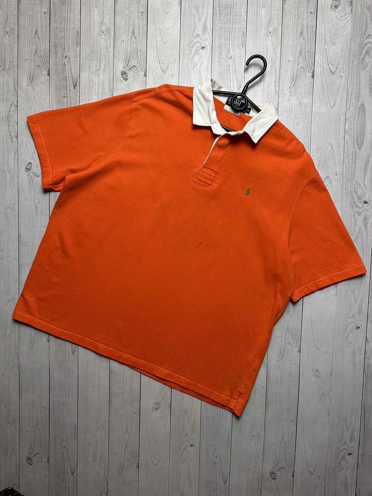 Polo Ralph Lauren × Vintage Vintage polo Ralph Lauren size L orange logo Size US XL / EU 56 / 4 - 1 Thumbnail