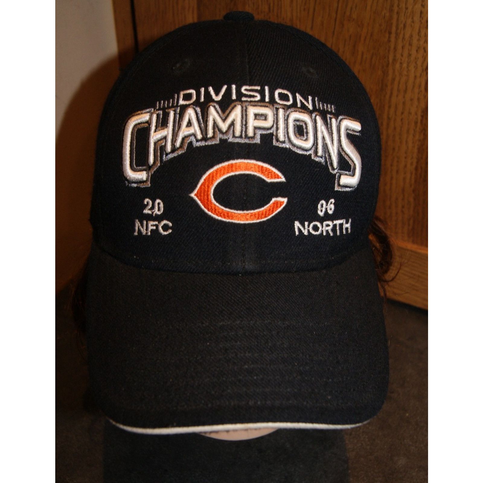 Reebok Chicago Bears Division Champions Reebok Field NFL Hat Wool Size ONE SIZE - 1 Thumbnail