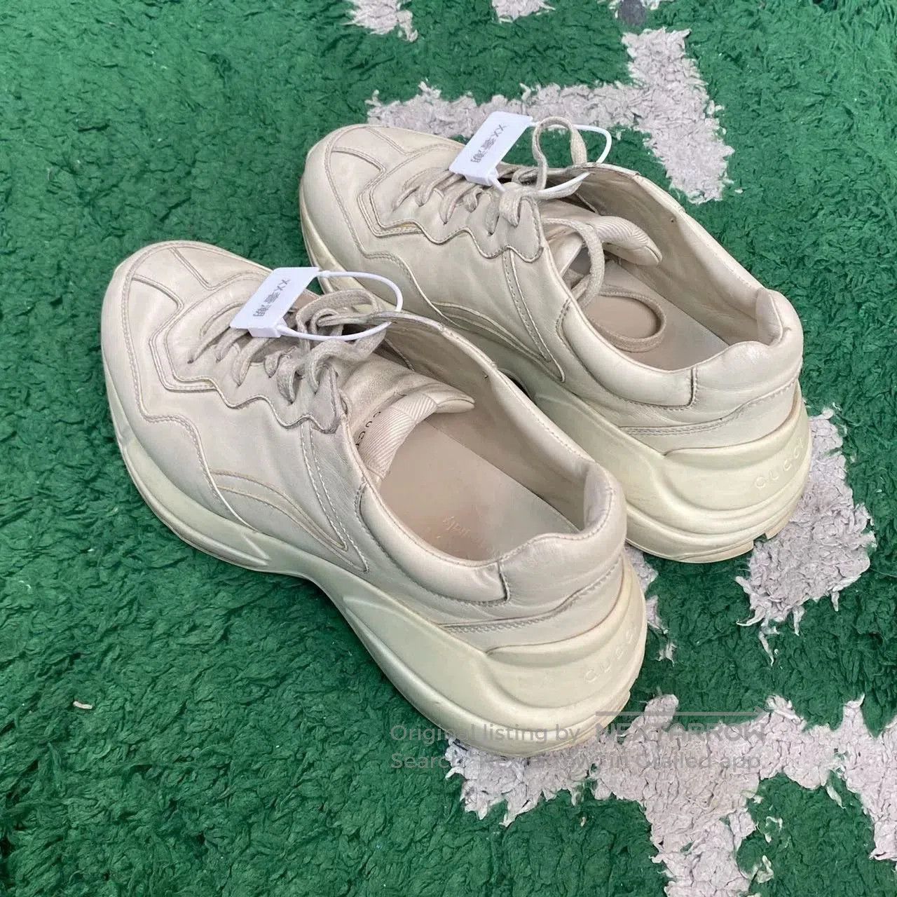 Gucci Gucci Rhyton Men's Distressed Ivory Dad Shoes. Size US 7.5 / EU 40-41 - 6 Thumbnail