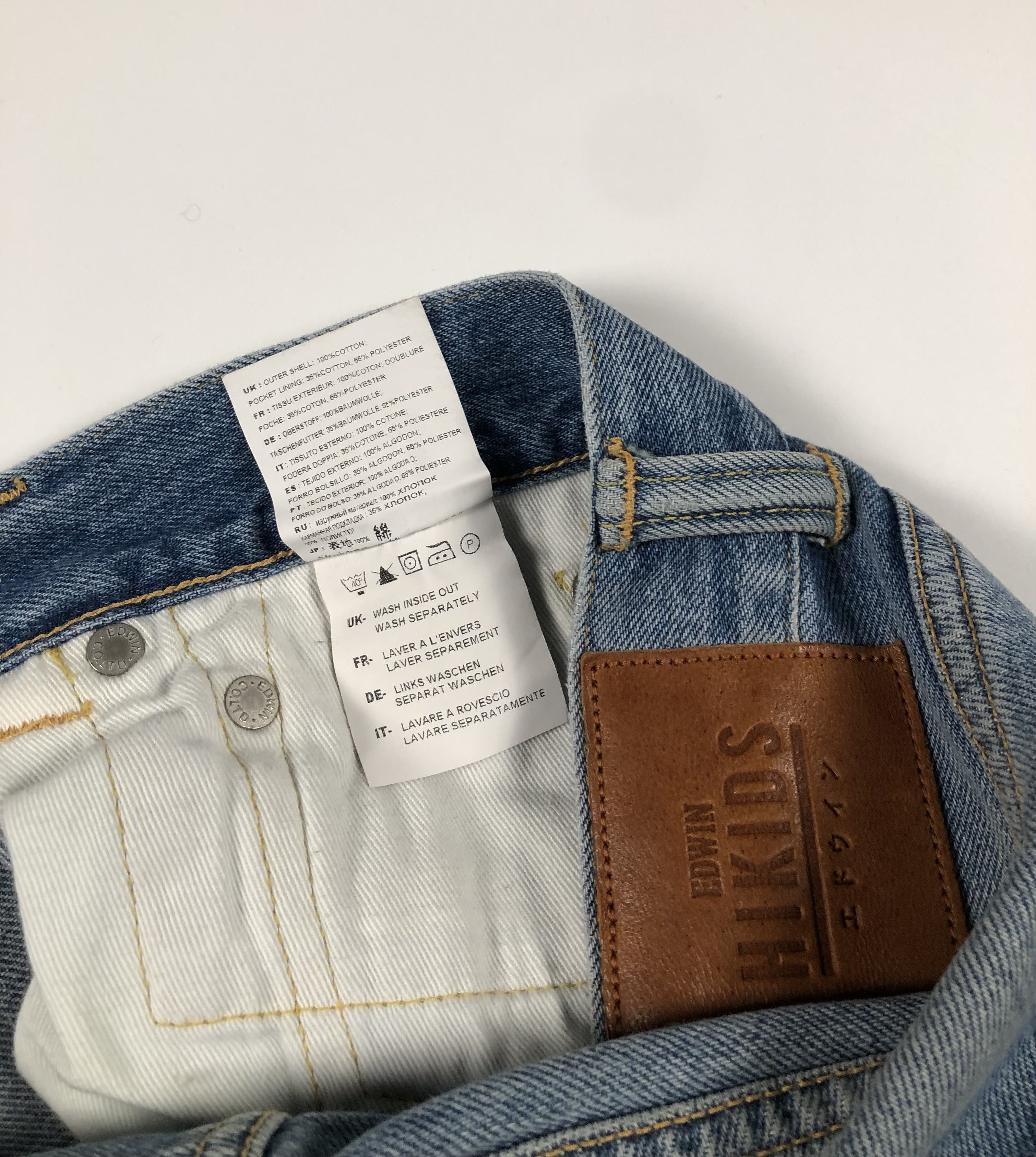 Edwin Edwin ED-80 x Hidkids Japanese Cloth Jeans Size US 31 - 10 Thumbnail