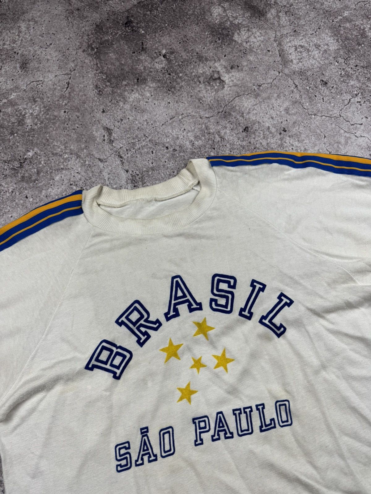 Penalty VINAGE BRAZIL PANALTY SAÖ PAULO 70/80’s SOCCER Y2K JERSEY Size US S / EU 44-46 / 1 - 2 Thumbnail