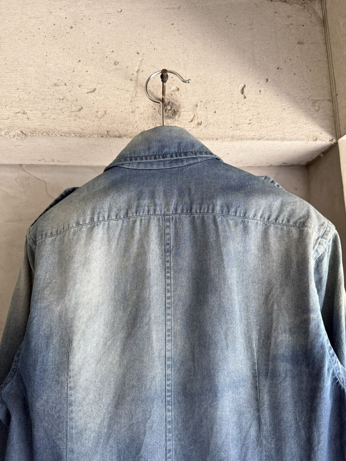 Dolce & Gabbana DOLCE&GABBANA 2005SS Eagle Embroidered Denim Shirt Jacket Size US S / EU 44-46 / 1 - 7 Thumbnail