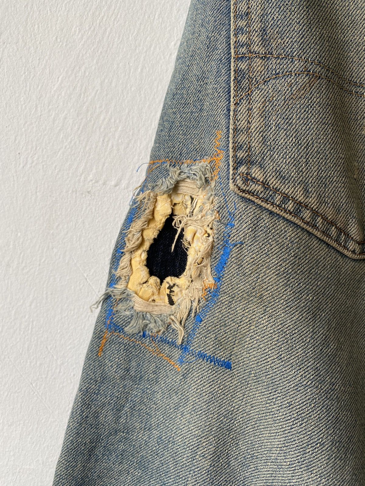 Hollister × Japanese Brand Hollister Co X Louis Vuitton MLB Distressed Denim Size US 33 - 13 Thumbnail