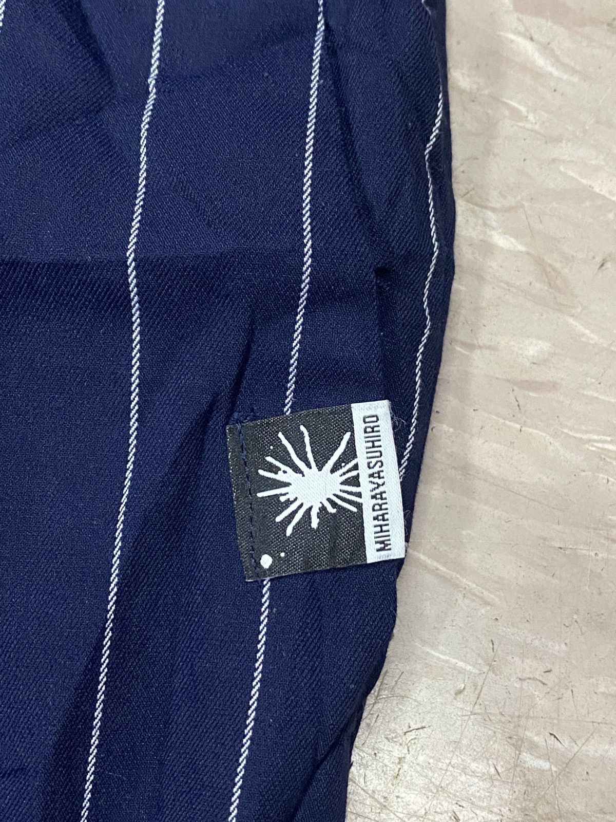 GU × Japanese Brand × Maison MIHARA YASUHIRO Miharayasuhiro X GU baggie stripe pants Size US 35 - 8 Thumbnail