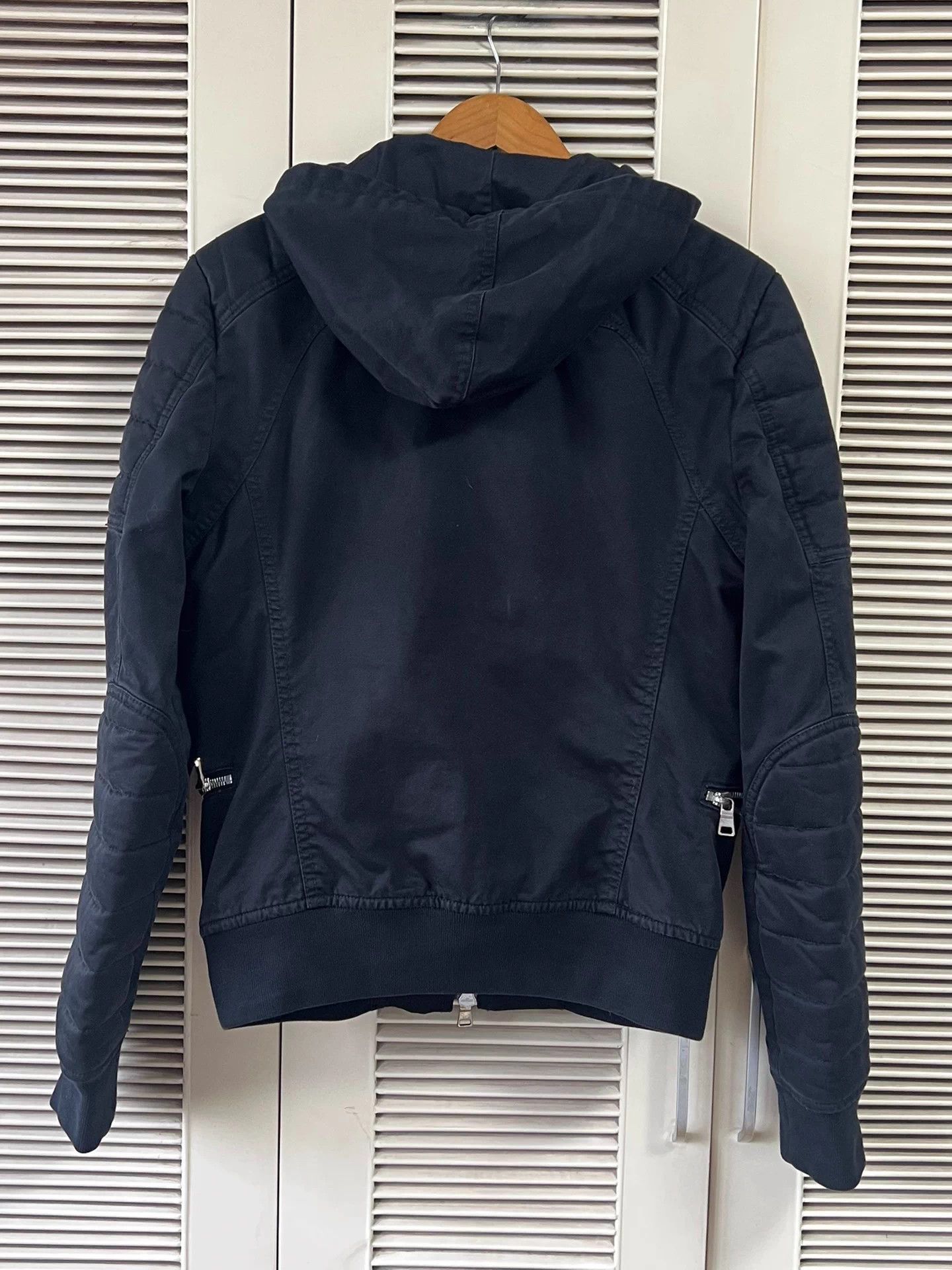 Balmain Balmain Men's Biker Jacket Hooded Metal Zip Mint Size US M / EU 48-50 / 2 - 2 Thumbnail