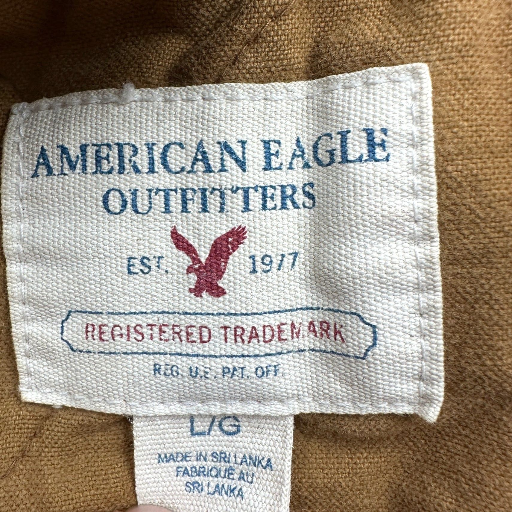 American Eagle Outfitters American Eagle Outfitters Jacket Brown Canvas Lined Full Zip Pockets Mens L Regular Size 48 Chest Bomber Coat Size US L / EU 52-54 / 3 - 2 Thumbnail