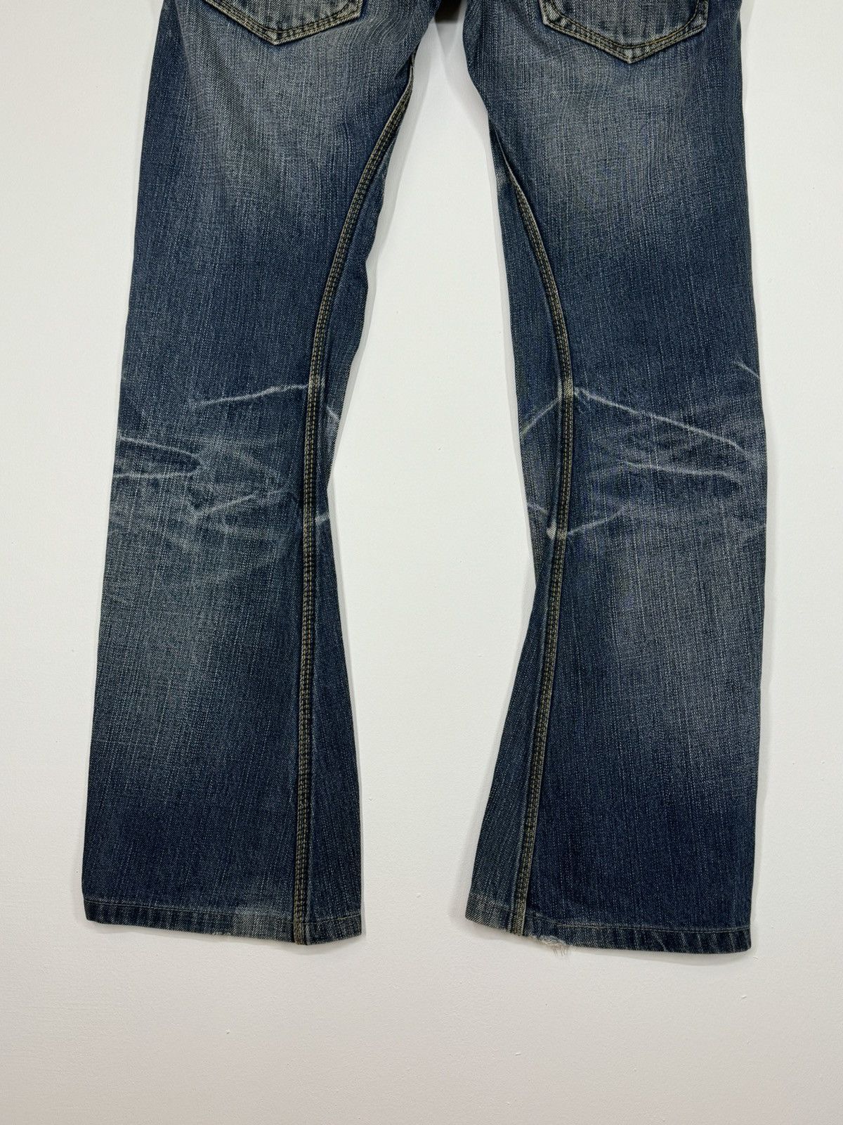If Six Was Nine × Le Grande Bleu (L.G.B.) × Nicole Club FLARE NICOLE CLUB FOR MEN MUD WASH BOOT CUT DENIM Size US 30 / EU 46 - 13 Thumbnail