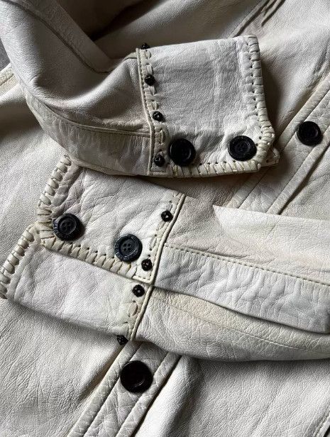 14th Addiction Tribal Portrait Beaded Handcrafted Goatskin Leather Jacket Size US S / EU 44-46 / 1 - 8 Thumbnail