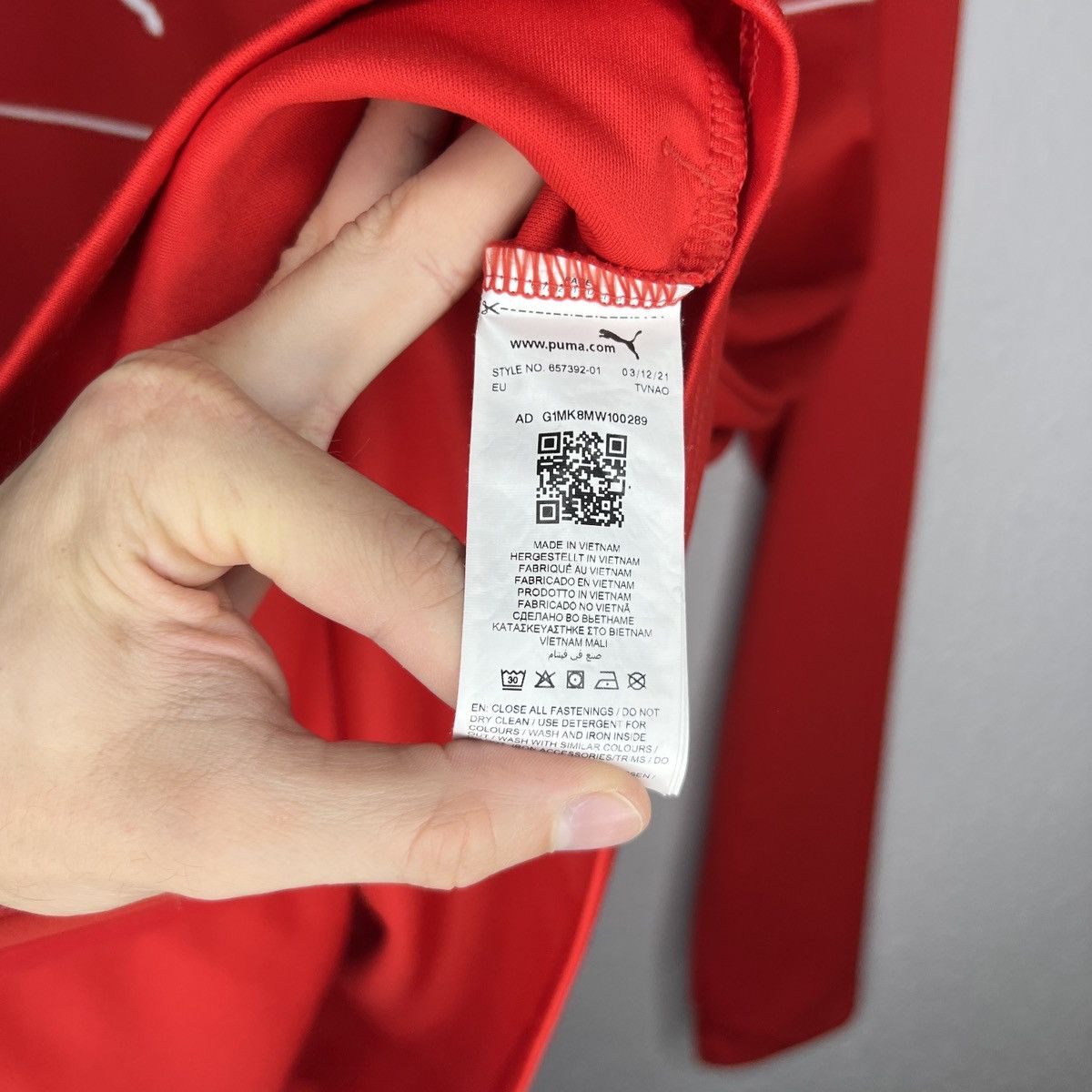 Puma Puma AC Milan Tracksuit Jacket Sweatshirt Zip Trenning Red Size US XL / EU 56 / 4 - 9 Thumbnail