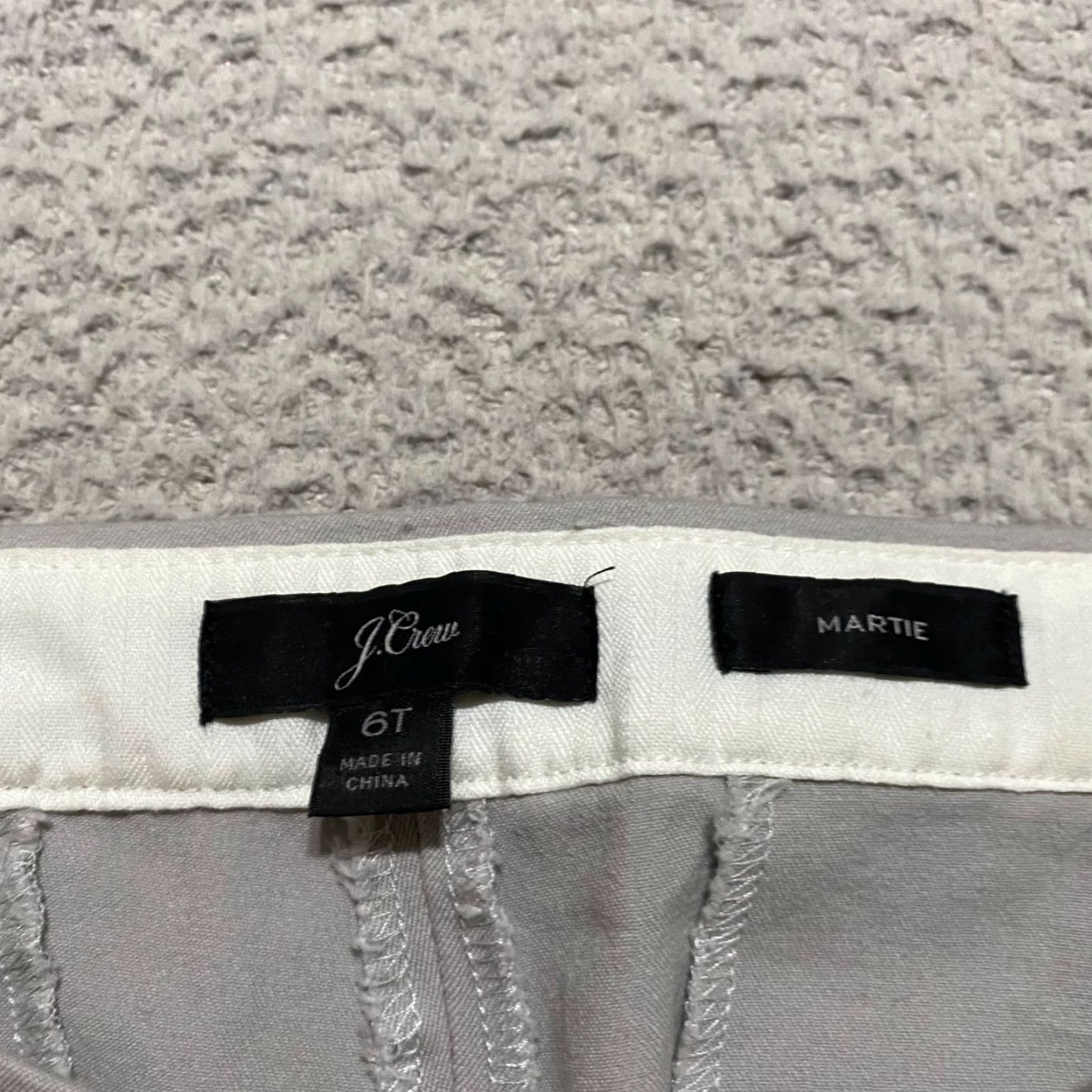 J.Crew J. Crew Dress Pants 6 Tall Gray Straight Business Office High Rise Mens Womens Pants Size 29" - 3 Thumbnail