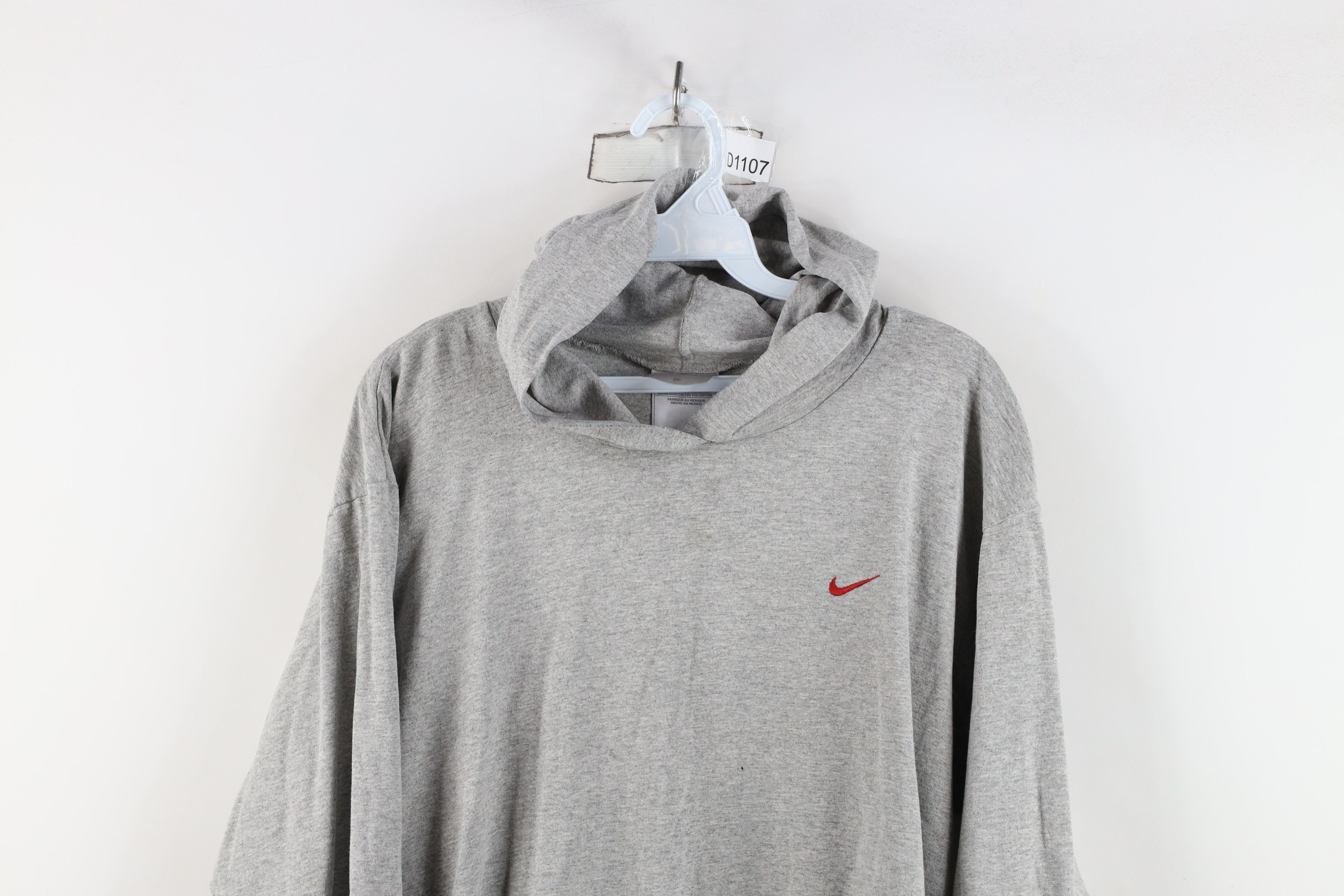 Nike × Vintage Vintage 90s Y2K Nike Scott Mini Swoosh Lightweight Hoodie Size US M / EU 48-50 / 2 - 2 Thumbnail