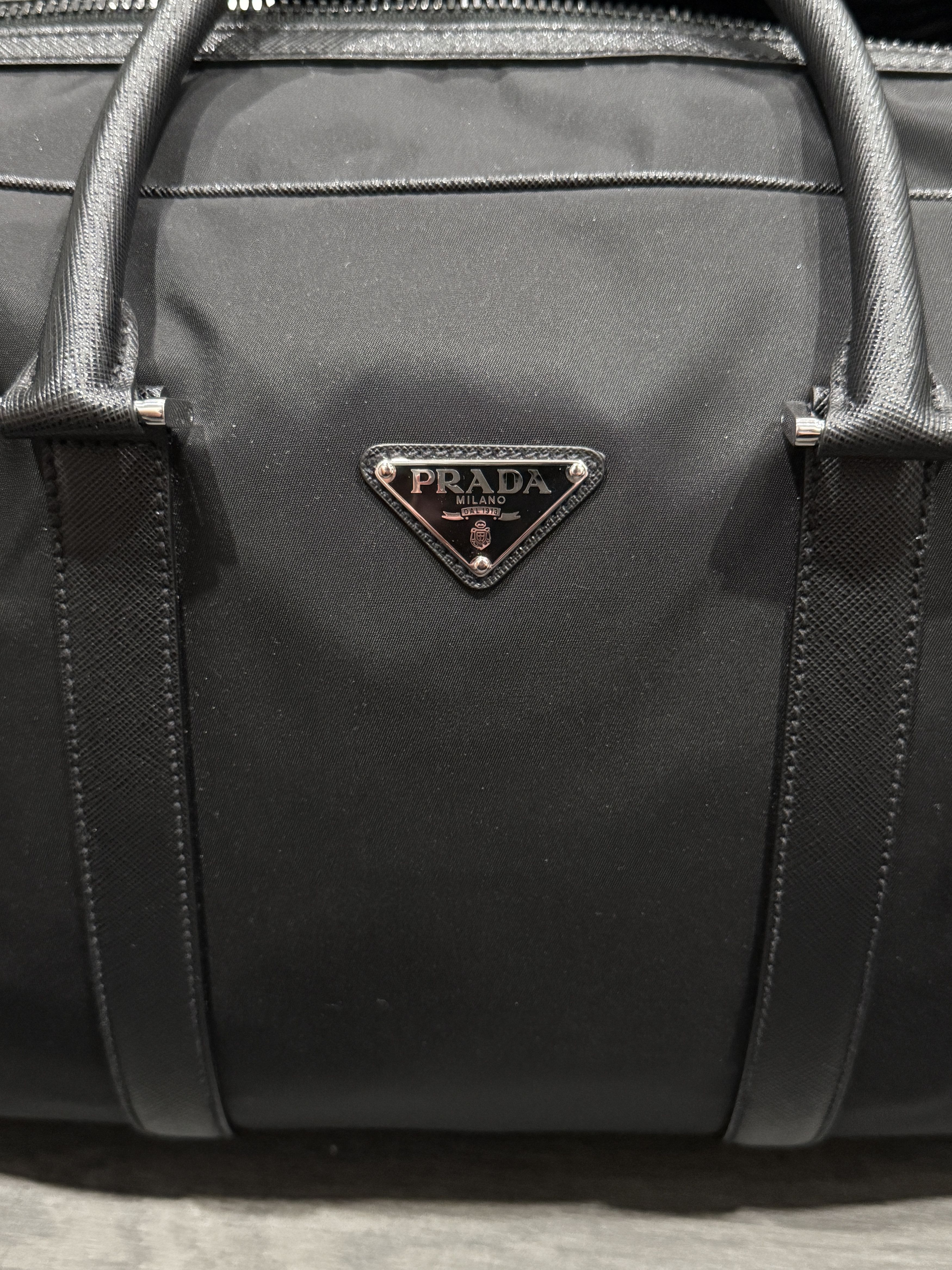 Prada Prada Re-Nylon and Saffiano leather Duffel bag Size ONE SIZE - 3 Thumbnail