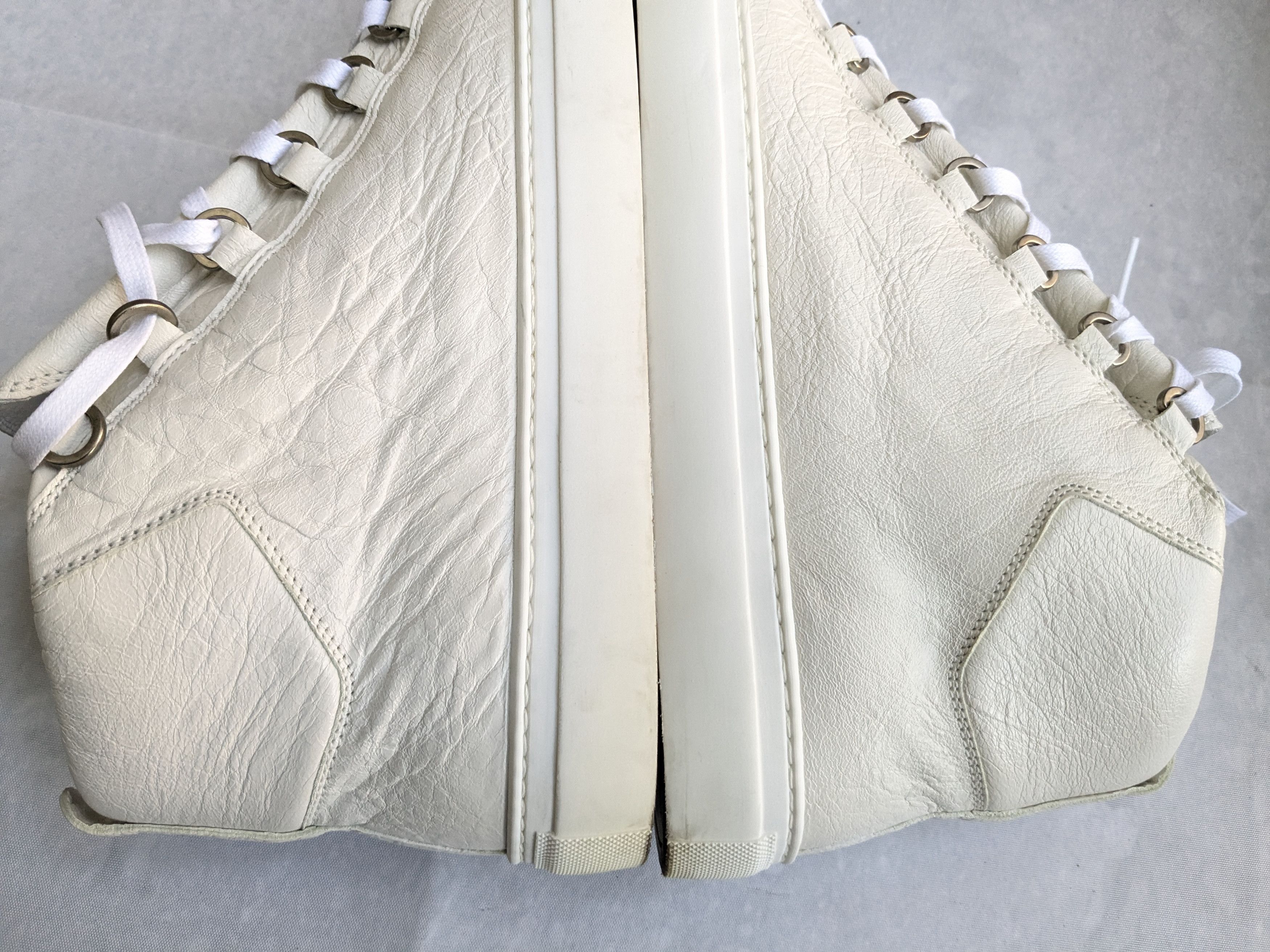 Balenciaga Balenciaga Arena White 10 High Tops Leather Size US 10 / EU 43 - 11 Thumbnail