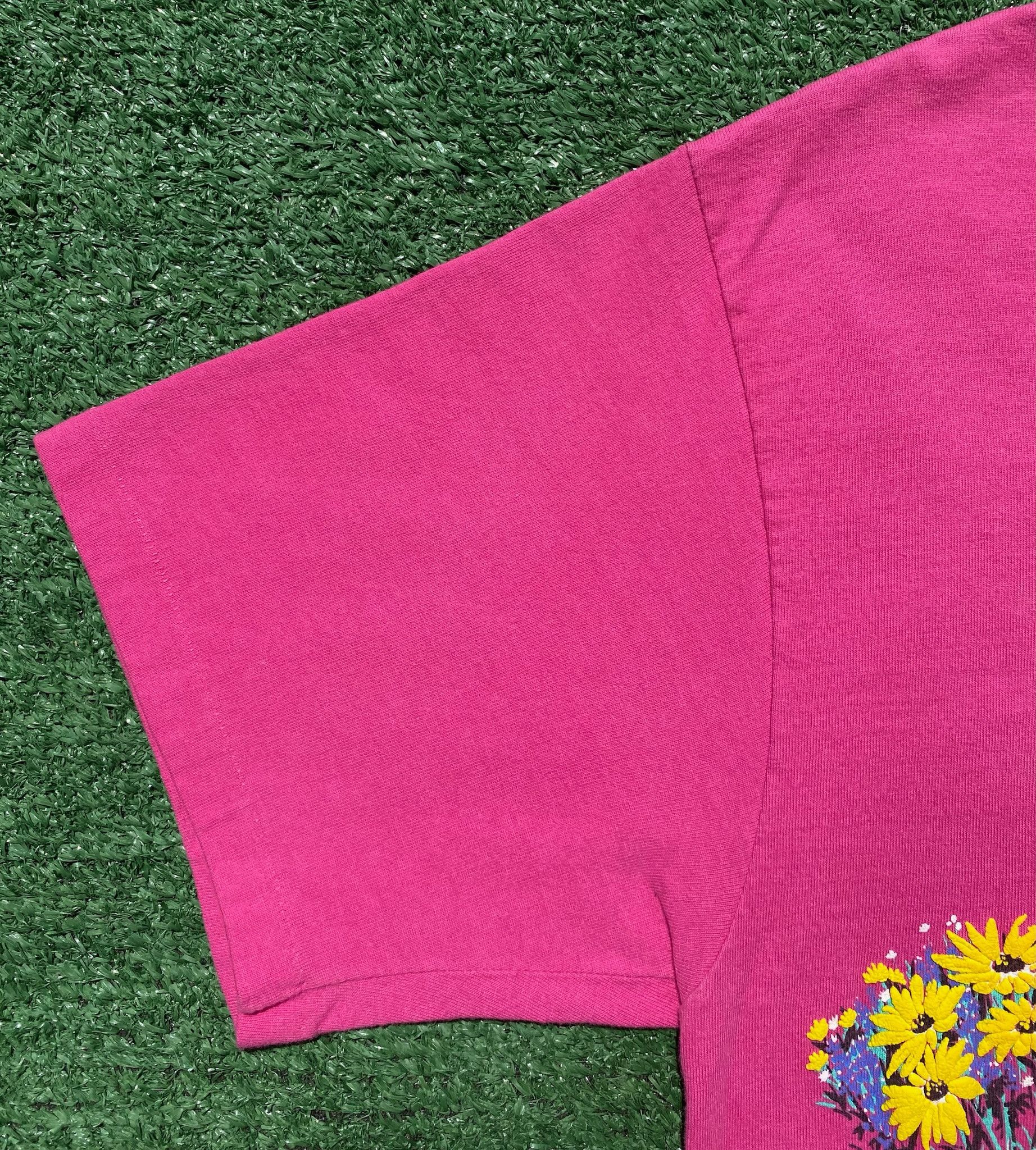 Vintage 90's Wildflowers Puff Print Double Sided T-Shirt Medium Size M / US 6-8 / IT 42-44 - 4 Thumbnail