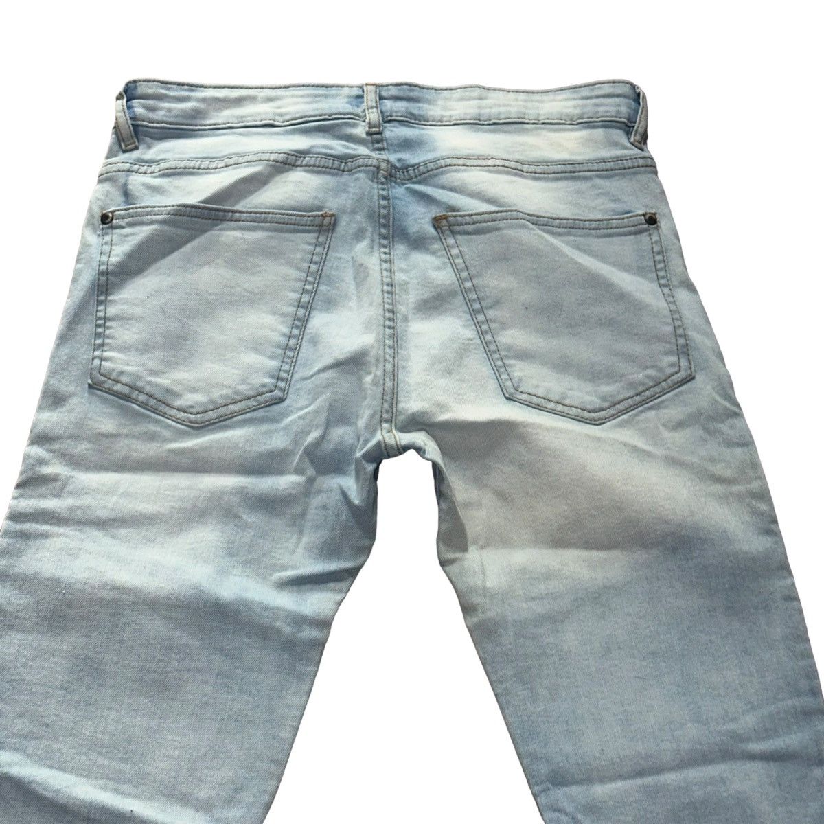 Divided Divided light wash skinny moto button fly jeans Size US 32 / EU 48 - 4 Thumbnail