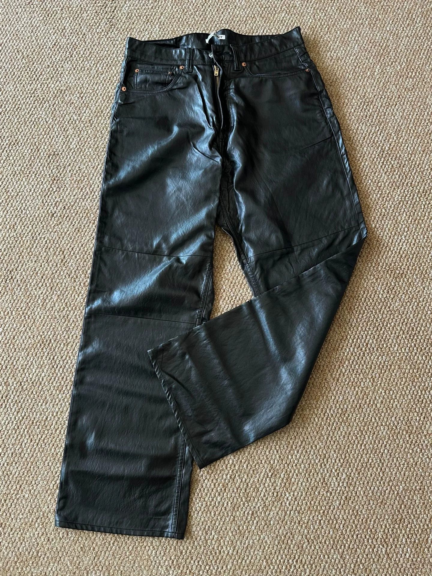 Our Legacy Our Legacy Third Cut Leather Pants Size US 31 - 1 Thumbnail