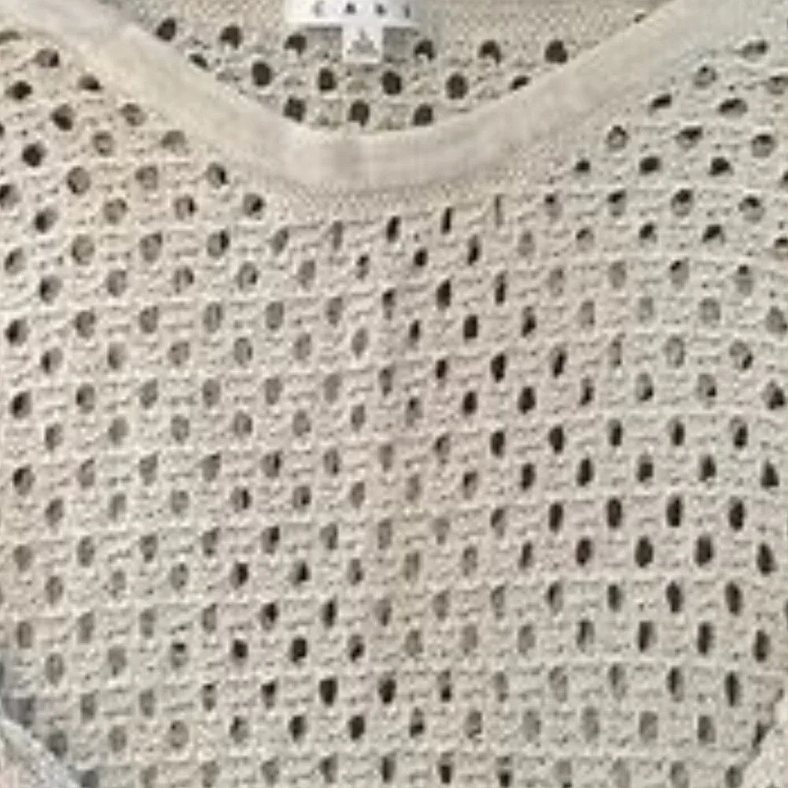 The Unbranded Brand CAbi Seaside cotton crop 100% cotton Sweater, size XS Size XS / US 0-2 / IT 36-38 - 3 Thumbnail