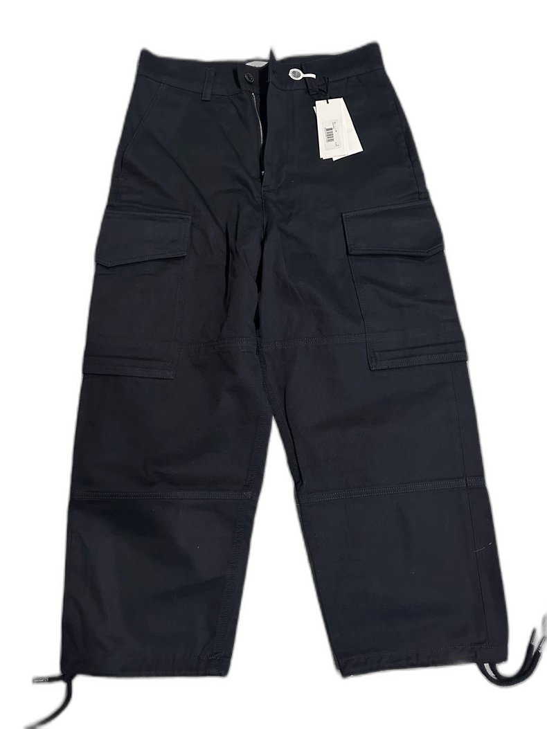 AMI AMI PARIS Navy Wide-Leg Cargo Pants Size US 32 / EU 48 - 1 Thumbnail