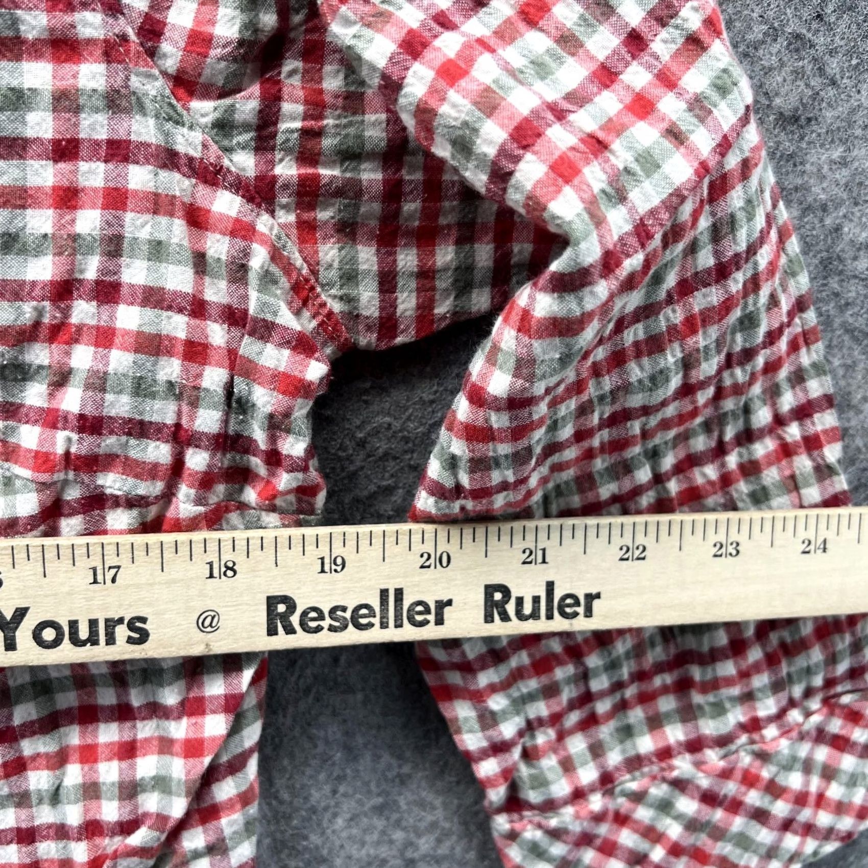 Vintage Columbia Shirt Women Large Red Casual Button Down Preppy Cotton Check Plaid Size L / US 10 / IT 46 - 7 Thumbnail