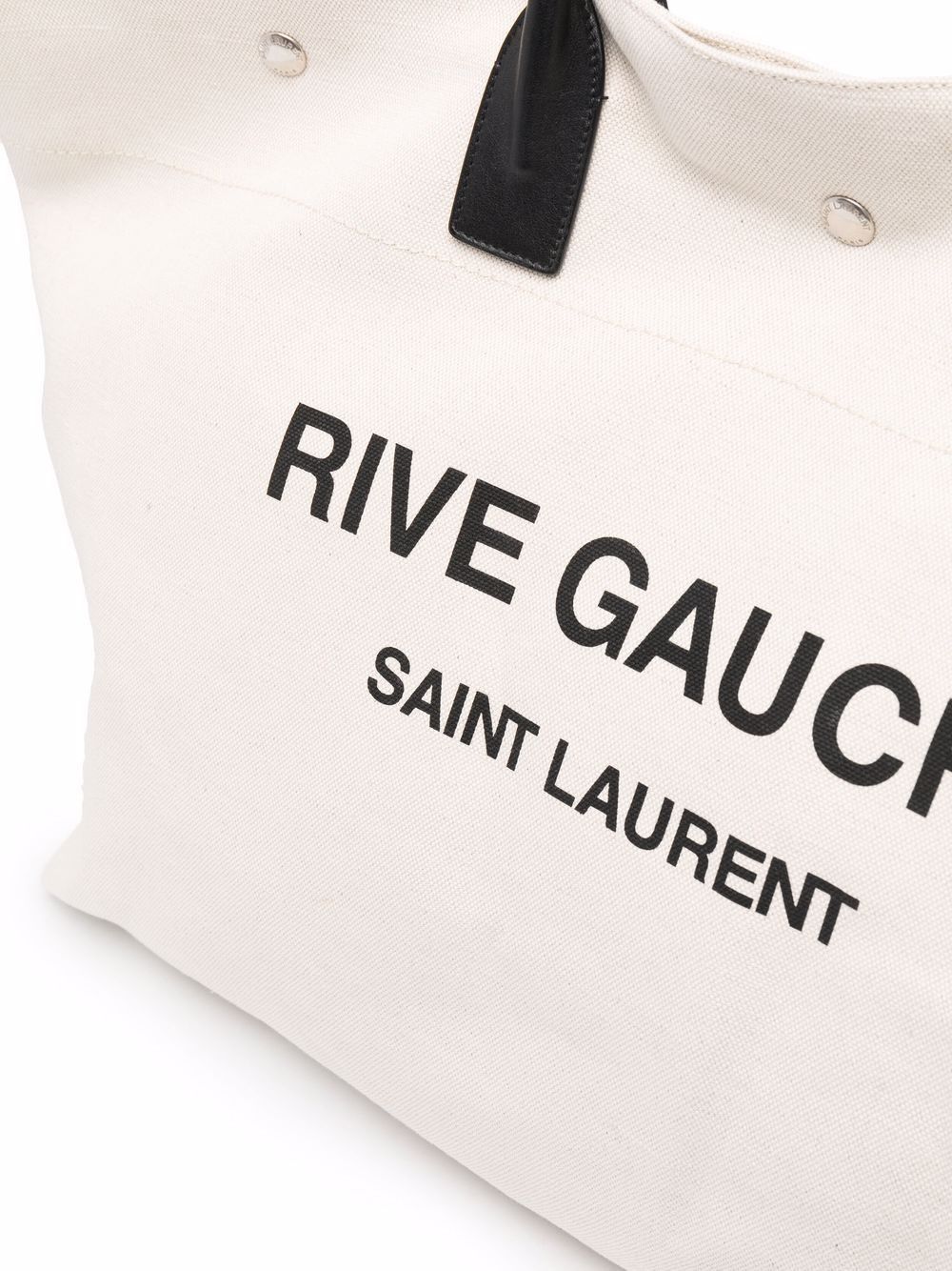 Saint Laurent Paris o1bcso1str1225 Size: OS/Gauche Maxi Shopping Bag in White Size ONE SIZE - 4 Thumbnail