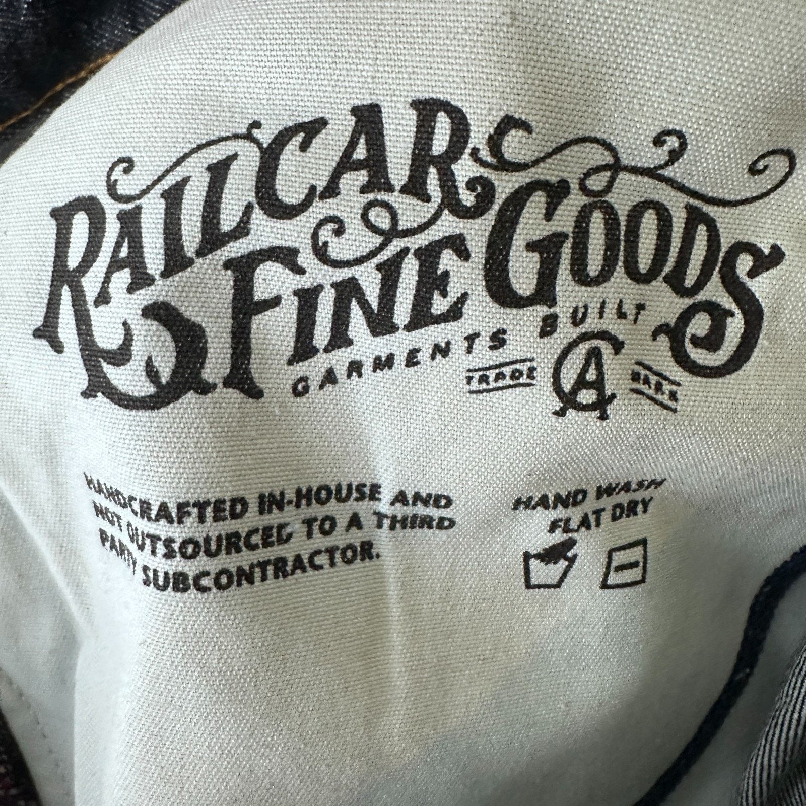 Railcar Fine Goods Railcar Fine Goods Jeans Mens 46x30 Selvedge Blue Denim Dark Size US 44 / EU 60 - 8 Thumbnail