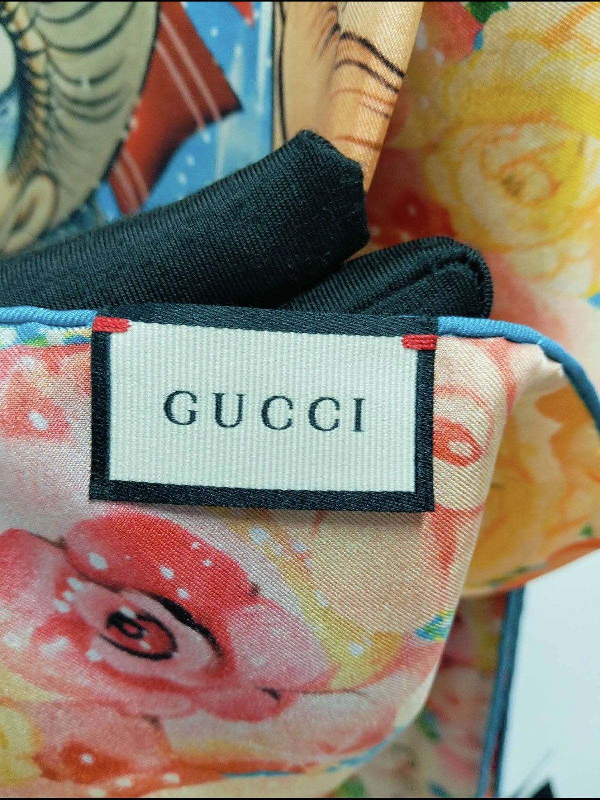 Gucci Rare Gucci x Chikae Ide Manga Soul Silk Scarf Size ONE SIZE - 7 Thumbnail