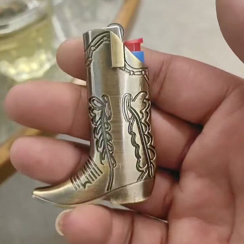 Vintage Cowboy Boots Lighter Case Size ONE SIZE - 1 Thumbnail