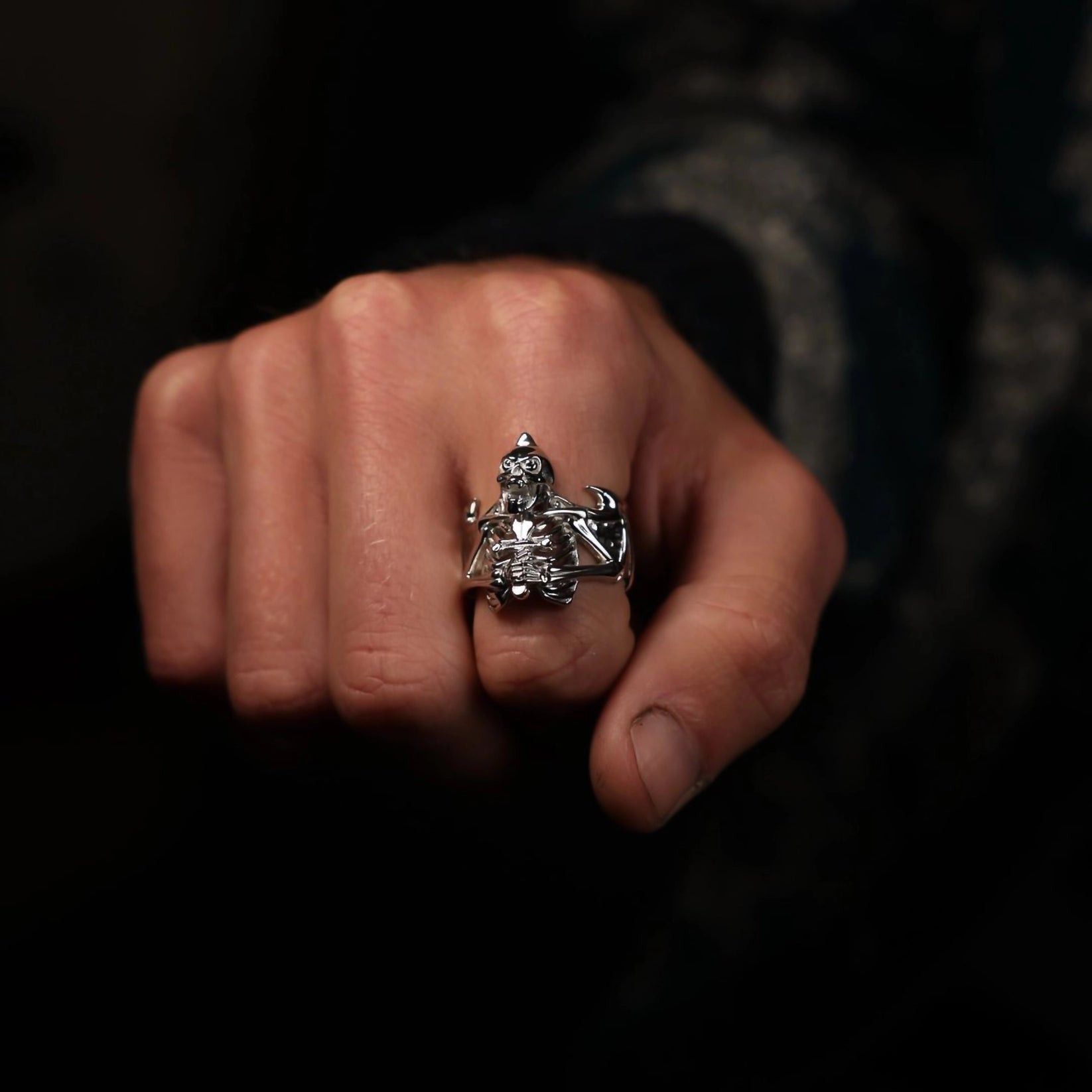 Jewelry Hard Jewelry Ring of Suffering size 7 Solid Stainless Steel Size ONE SIZE - 4 Thumbnail