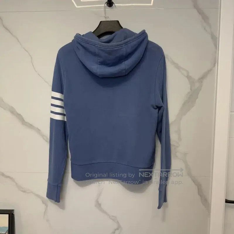 Thom Browne Thom Browne Women’s Sky Blue Cropped Hoodie . Size S / US 4 / IT 40 - 2 Thumbnail