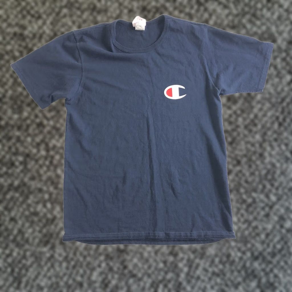 Champion Champion T-Shirt Logo Blue Short Sleeve Crew Neck Men Large Size US L / EU 52-54 / 3 - 1 Thumbnail